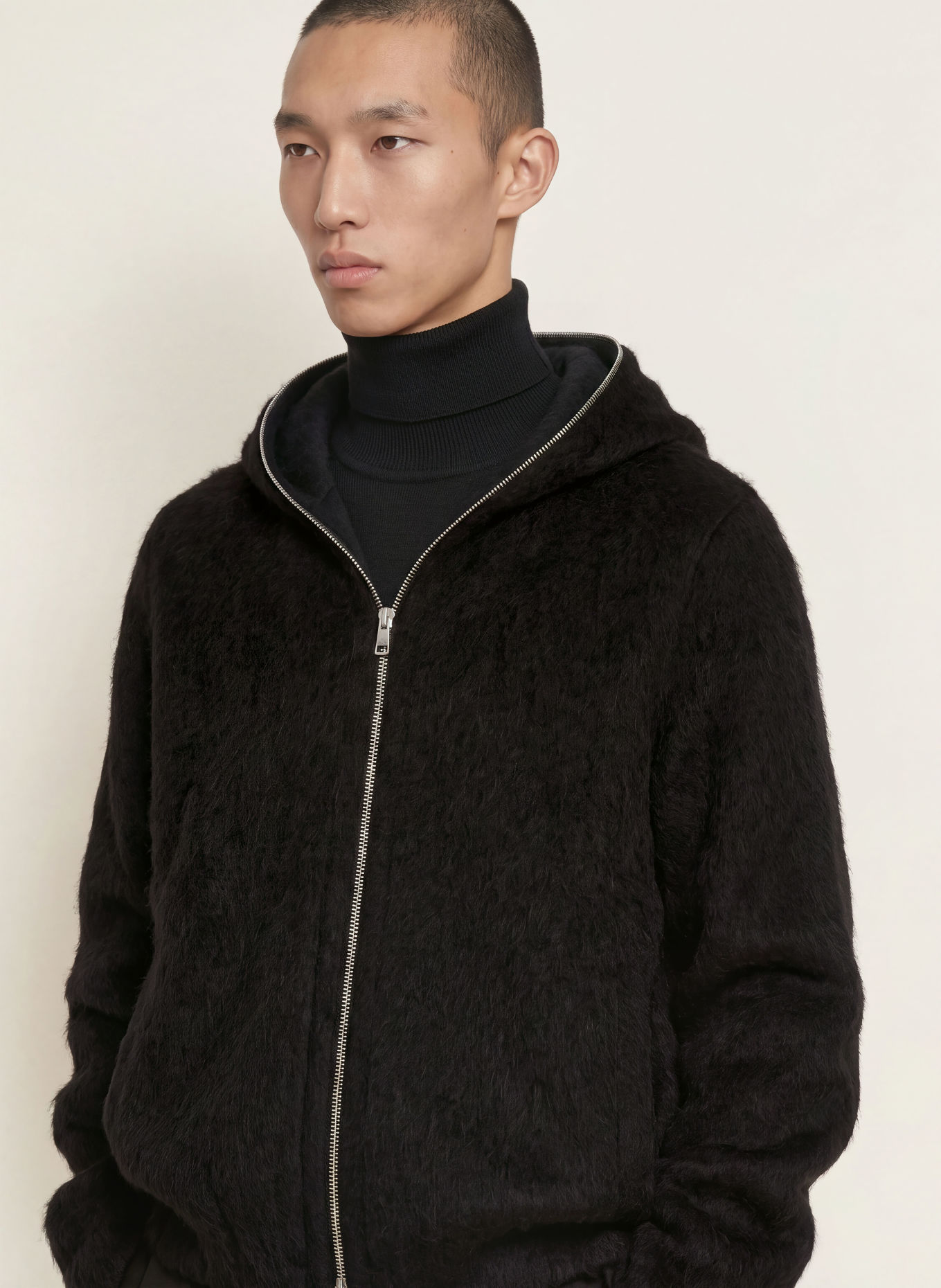 OUR LEGACY Kunstfell-Jacke: SCHWARZ