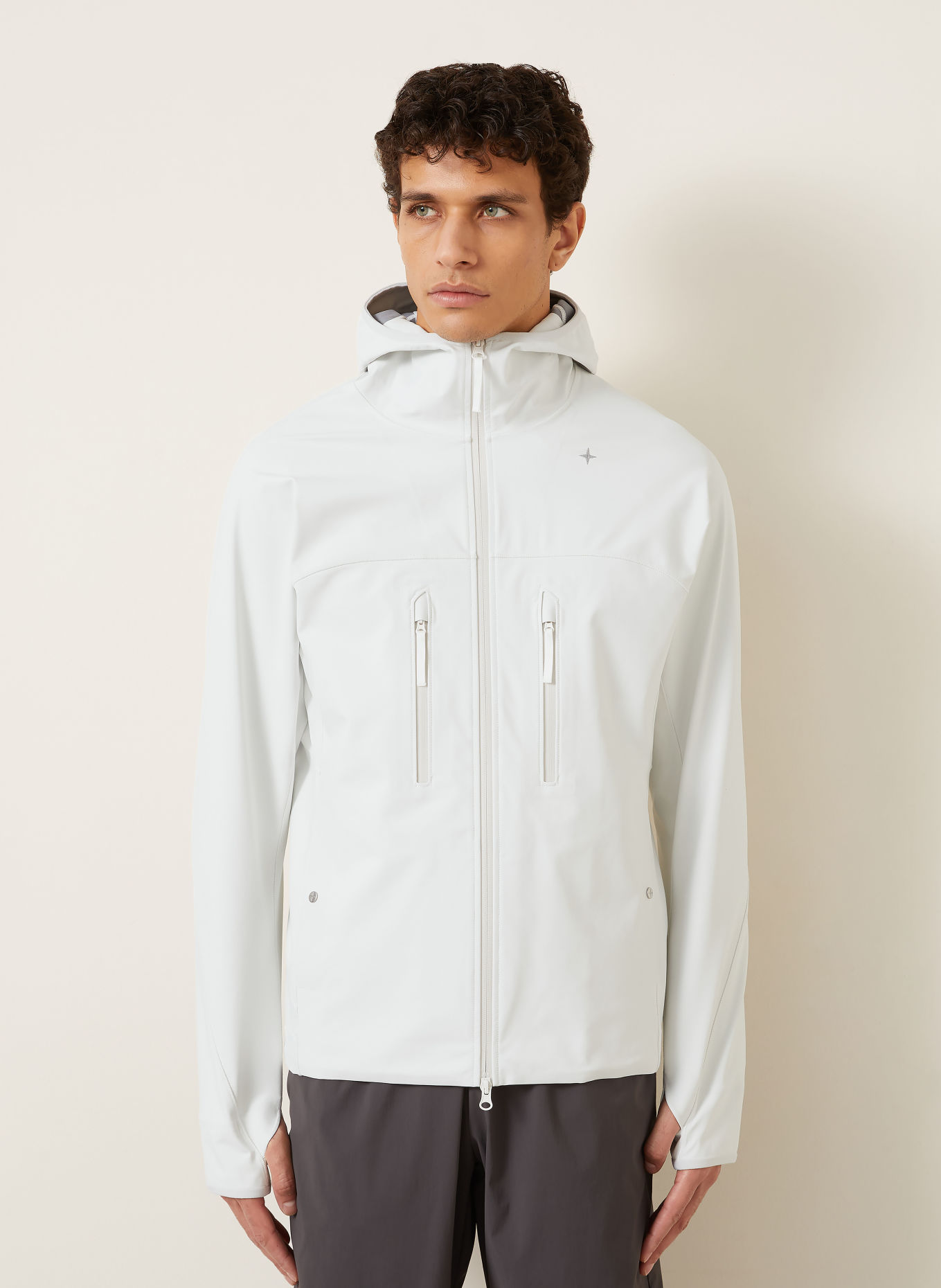 STONE ISLAND Bunda STELLINA: SVĚTLE ŠEDÁ