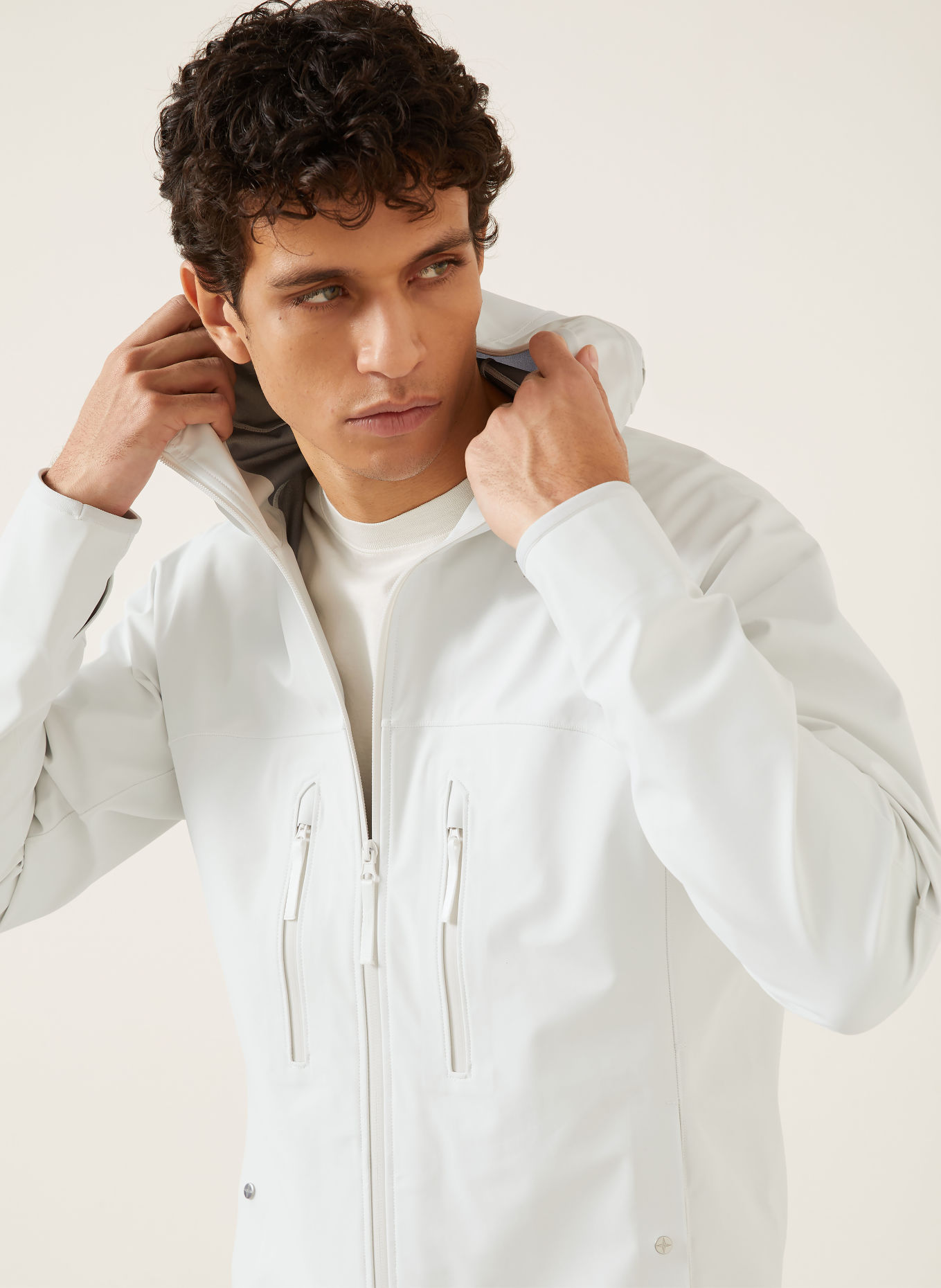 STONE ISLAND Bunda STELLINA: SVĚTLE ŠEDÁ