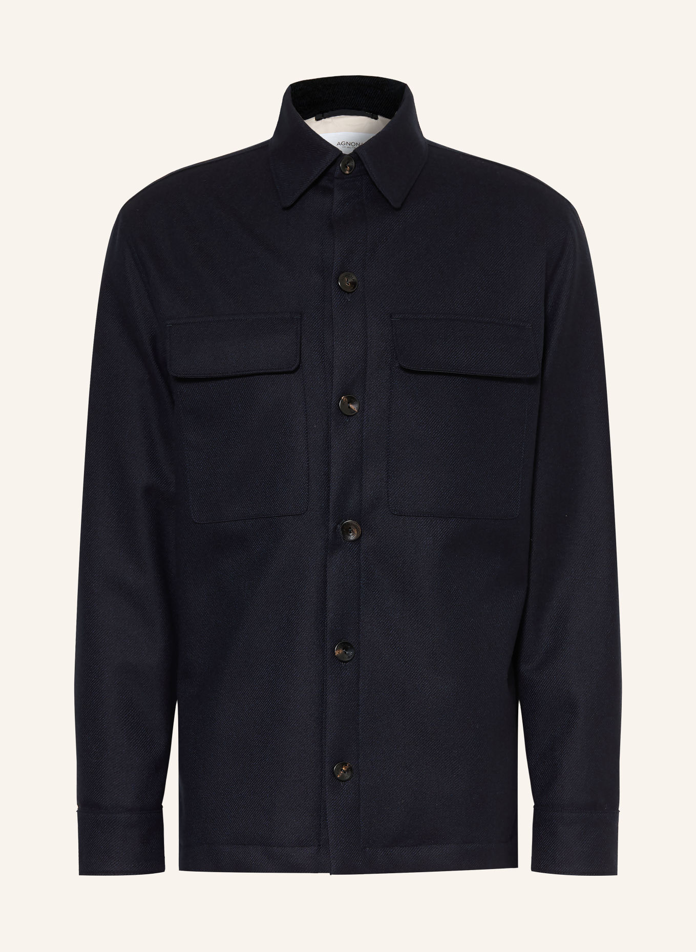 AGNONA Overjacket aus Cashmere: DUNKELBLAU