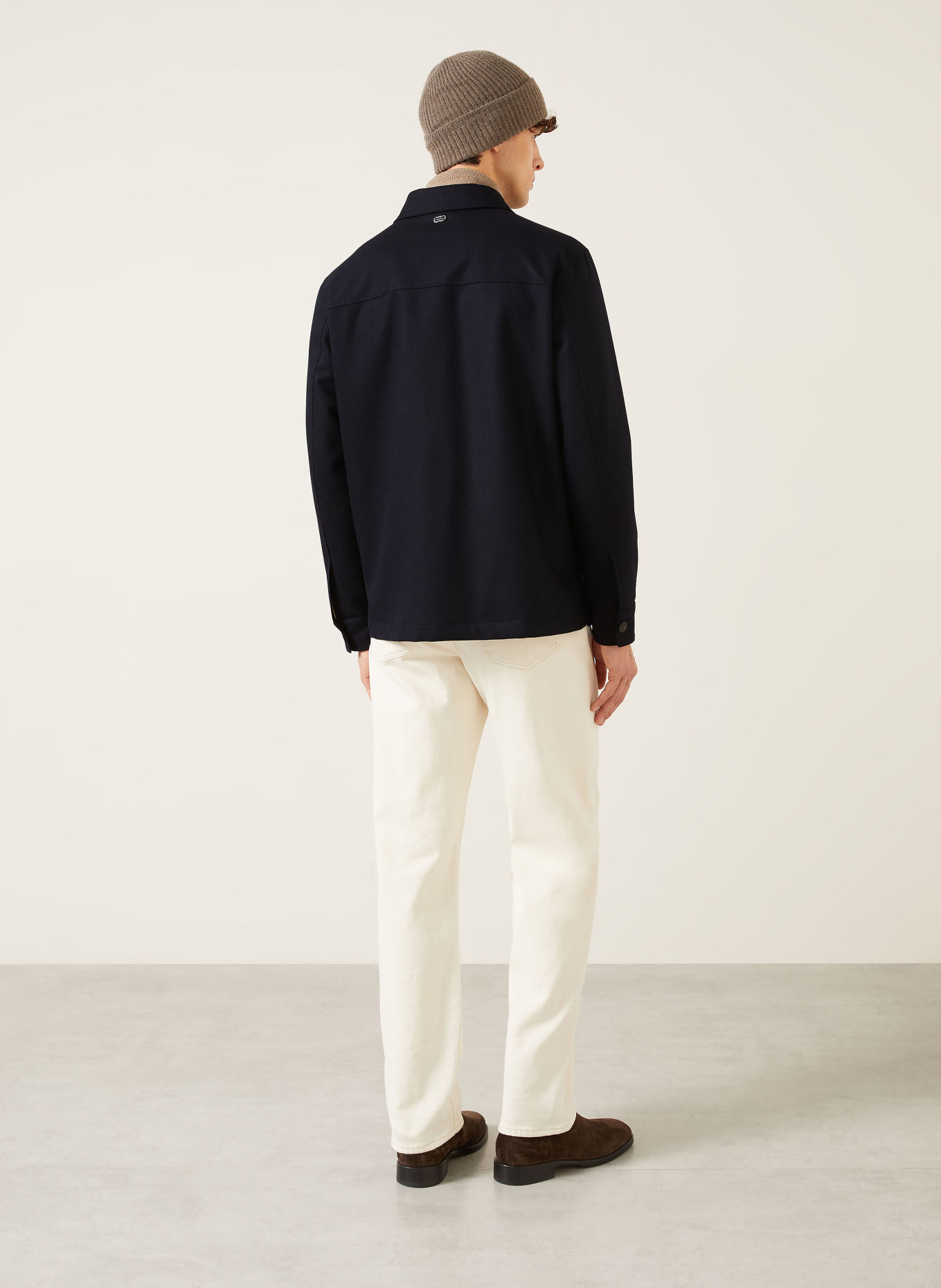 AGNONA Overjacket aus Cashmere: DUNKELBLAU