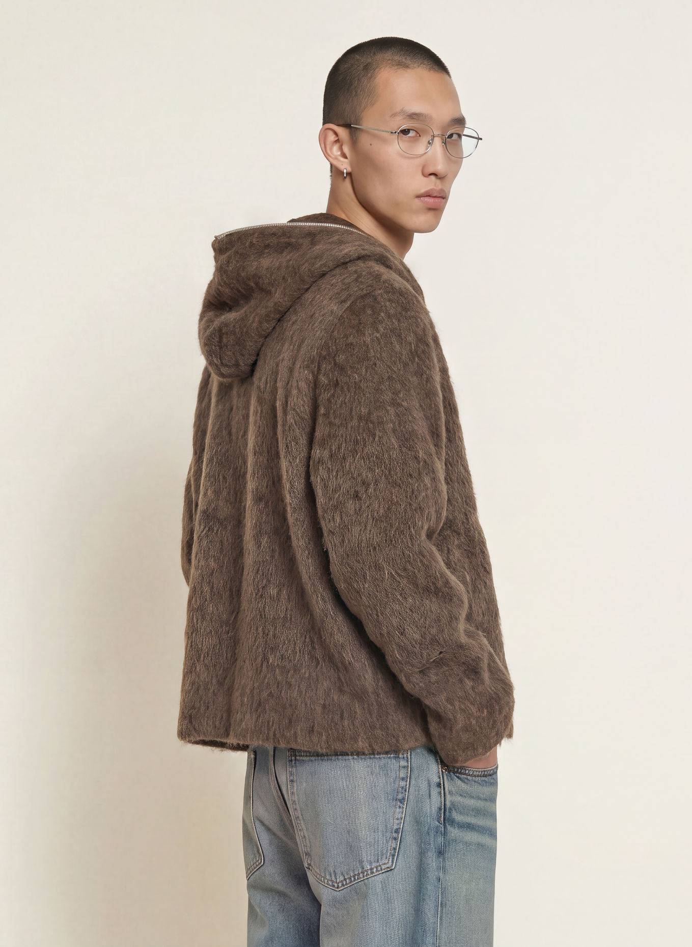 OUR LEGACY Faux Fur Jacket: GRAY