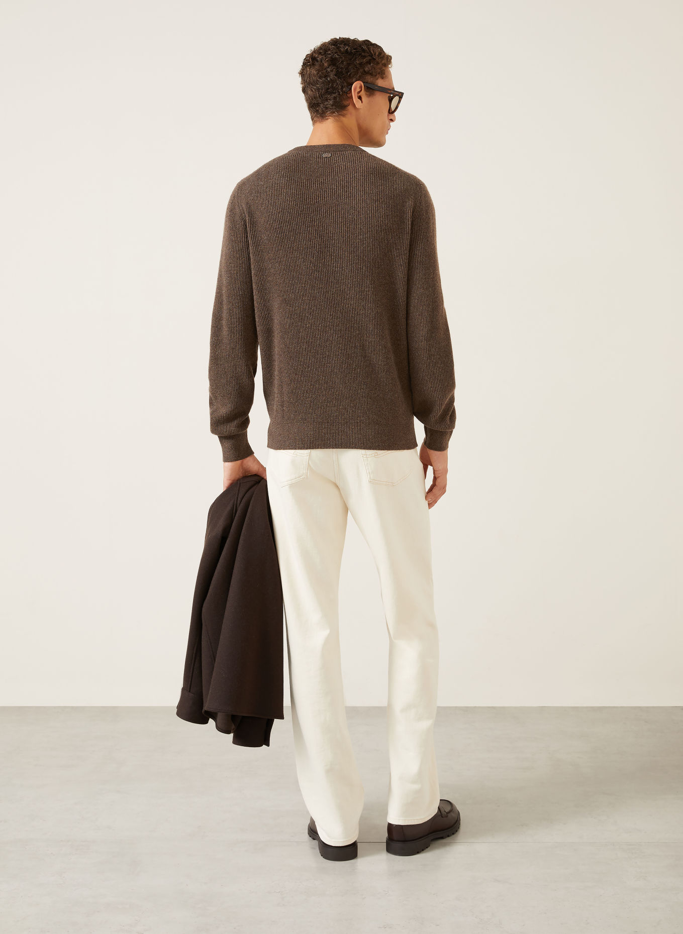 AGNONA Cashmere-Pullover: TAUPE