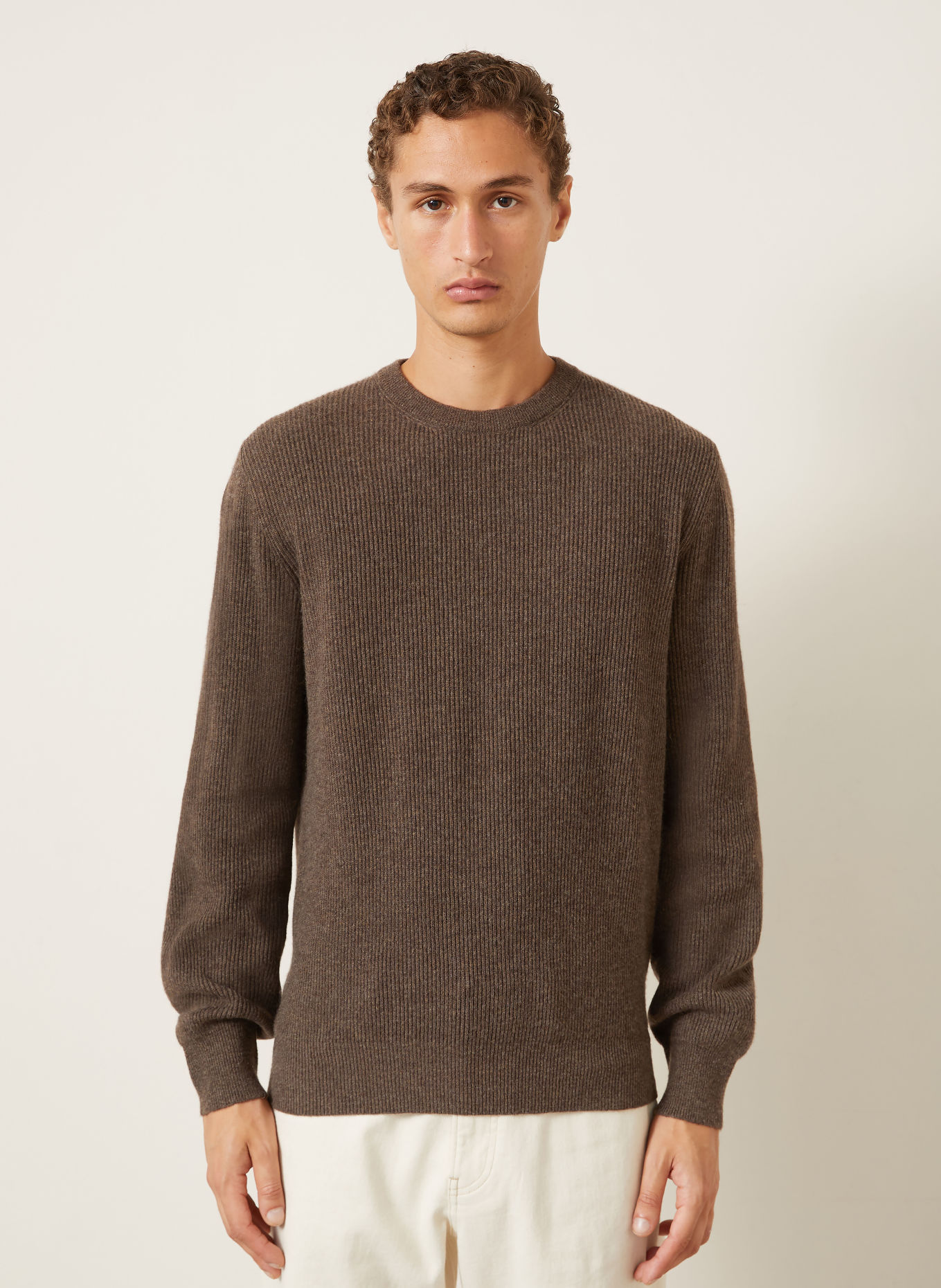 AGNONA Cashmere-Pullover: TAUPE