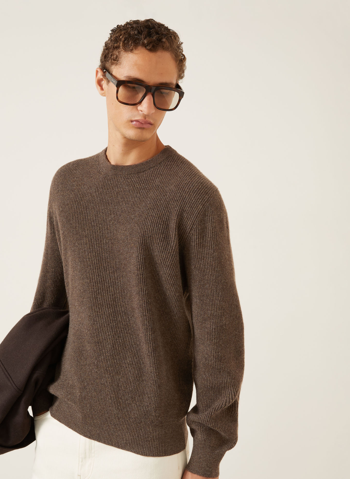 AGNONA Cashmere-Pullover: TAUPE