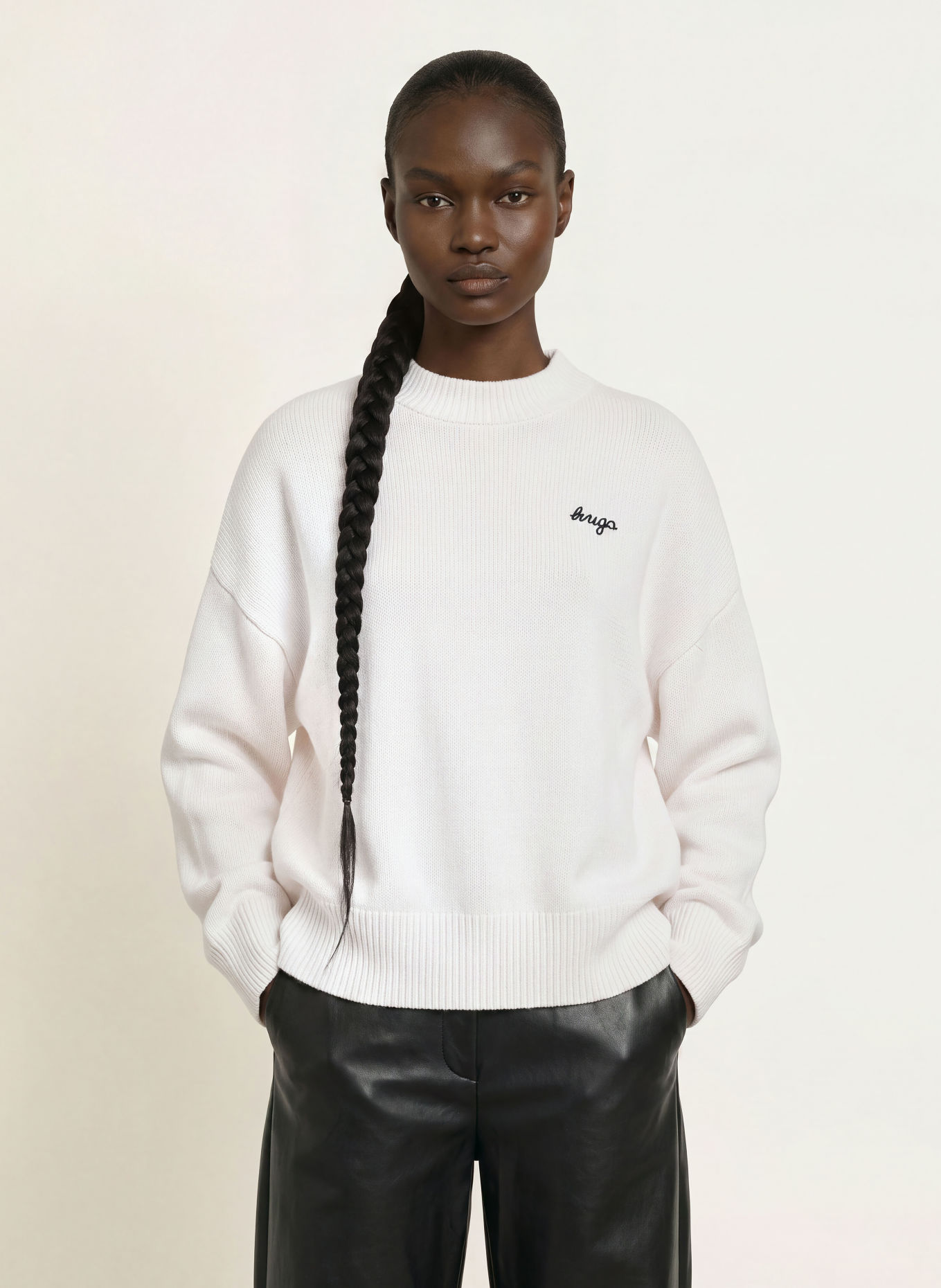 HUGO SHENNY Sweater: CREAM