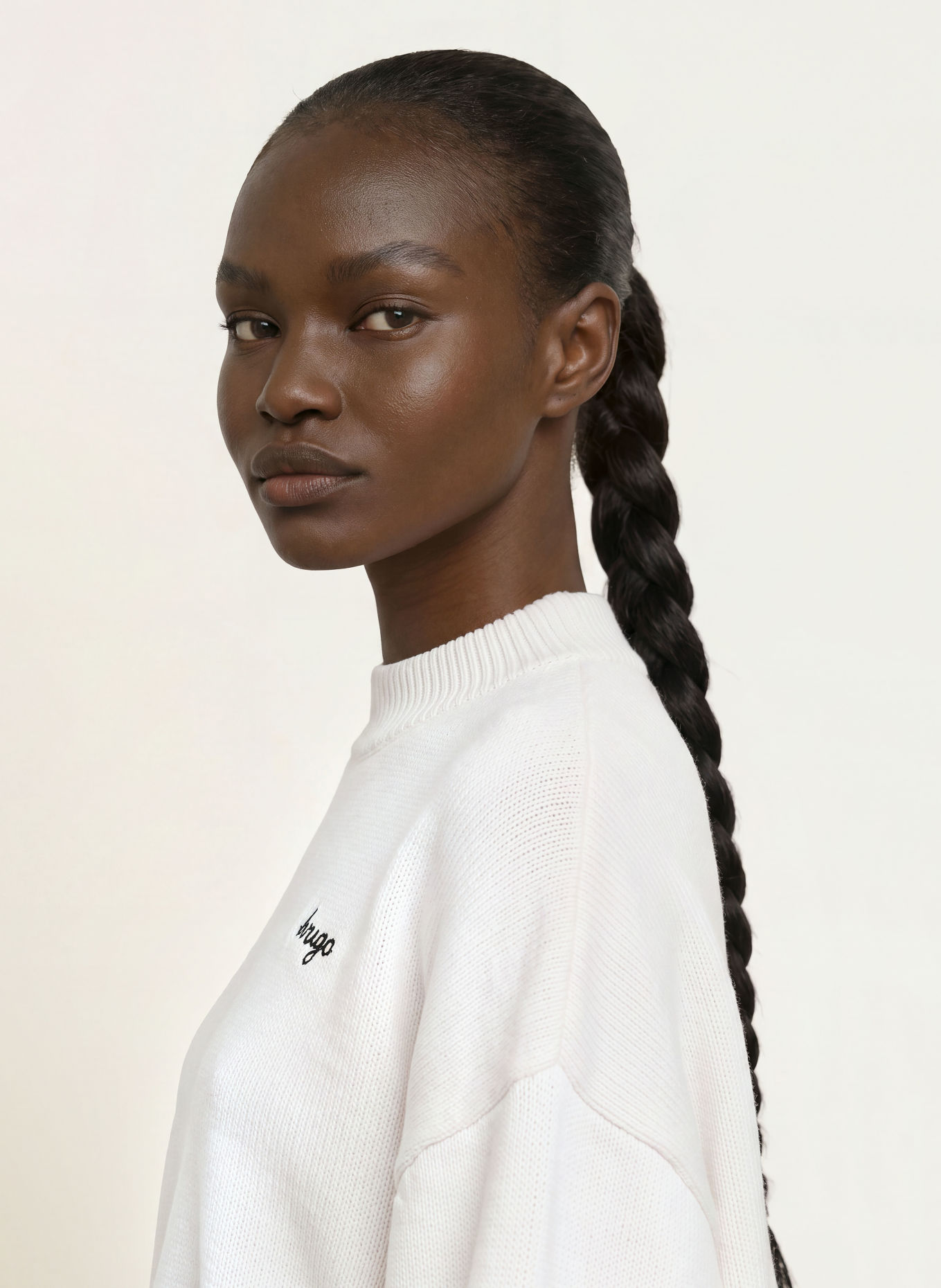 HUGO SHENNY Sweater: CREAM