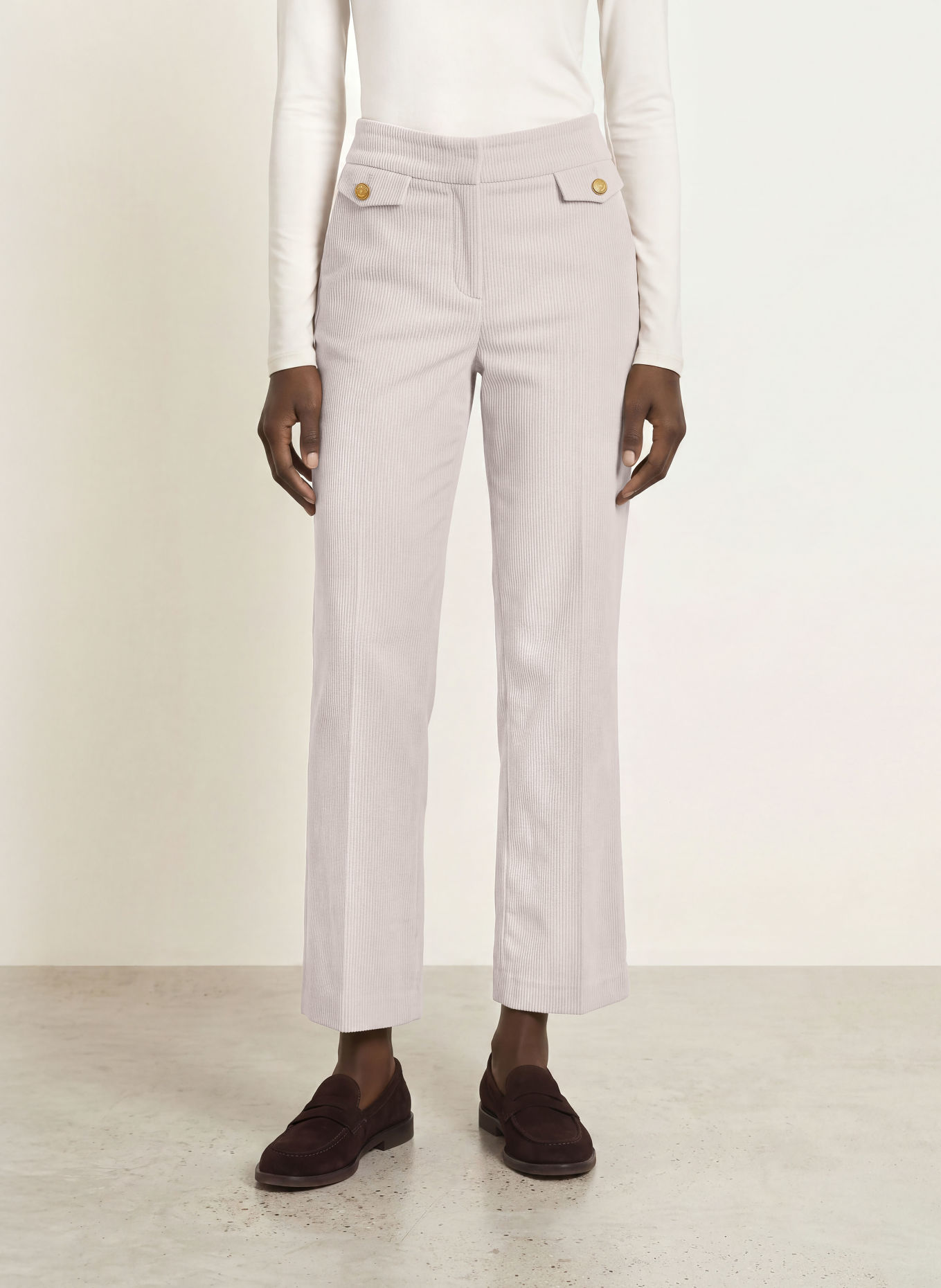SEDUCTIVE Cordbroek ALARA: CRÈME