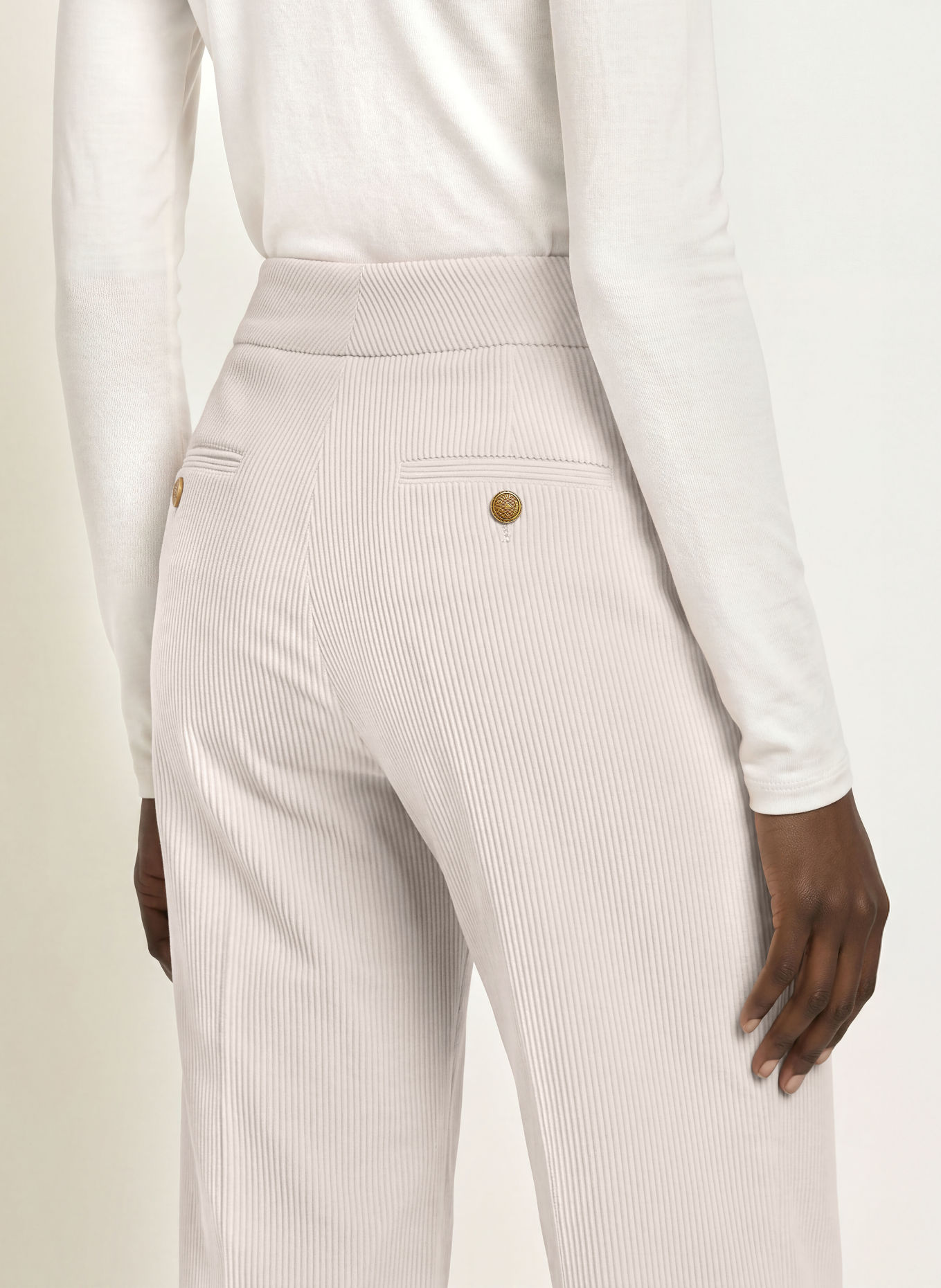 SEDUCTIVE Cordbroek ALARA: CRÈME