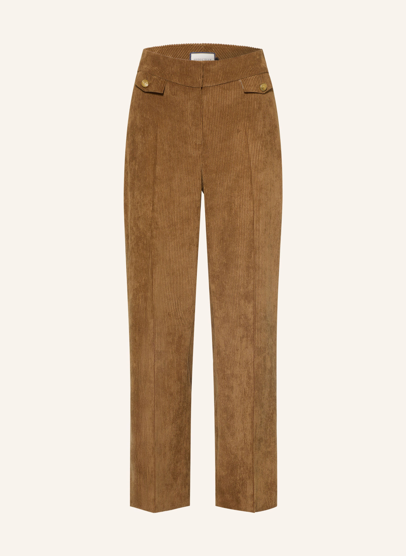 SEDUCTIVE Cordbroek ALARA: COGNAC