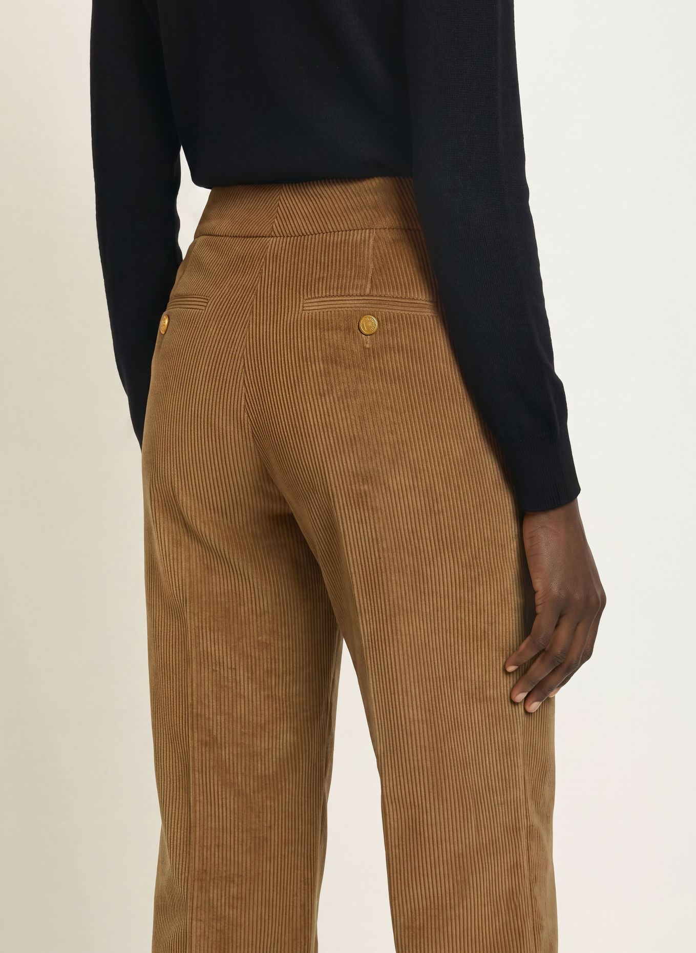 SEDUCTIVE Cordbroek ALARA: COGNAC