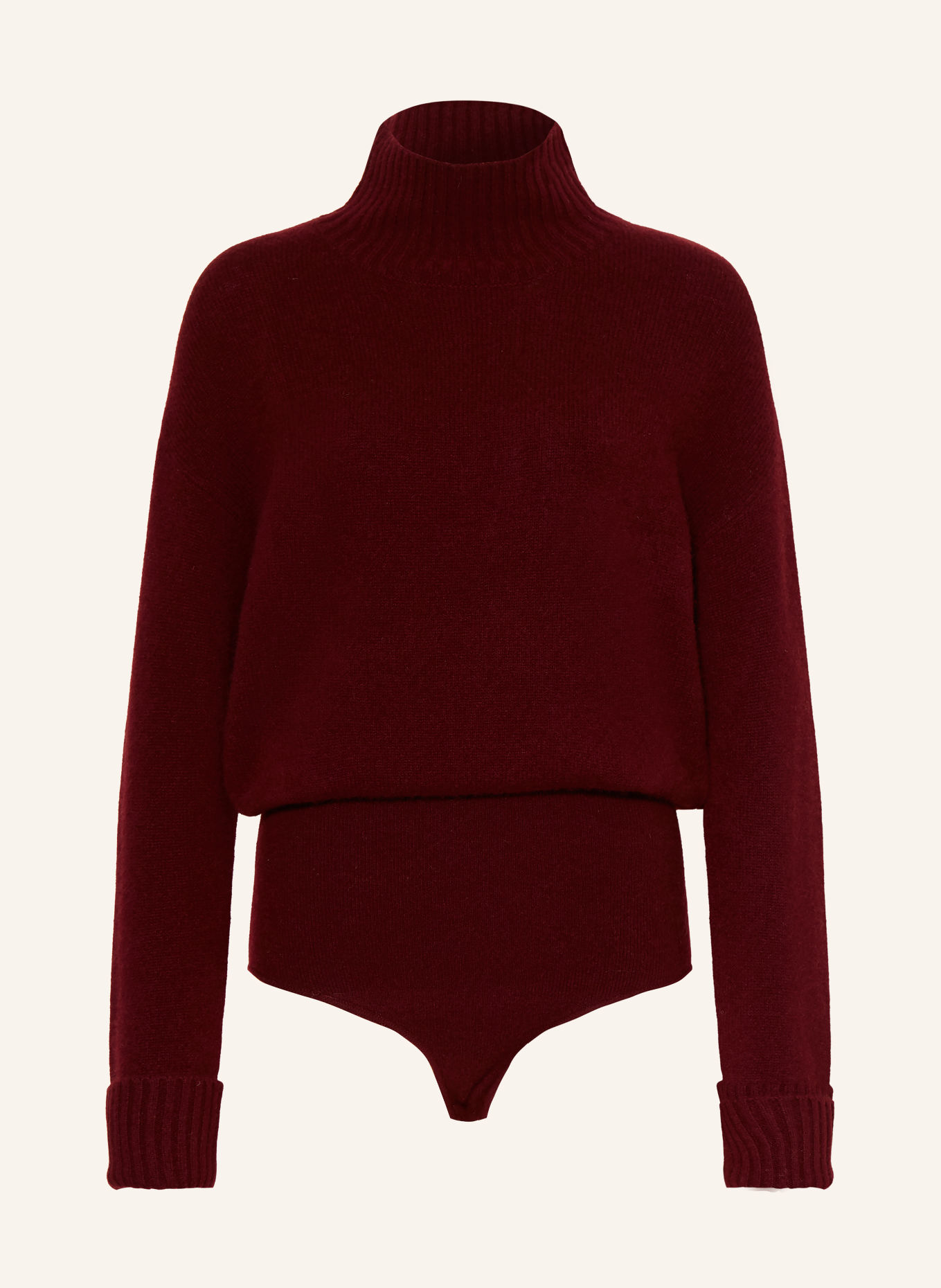 GUESS Knitted bodysuit with cashmere: DARK RED