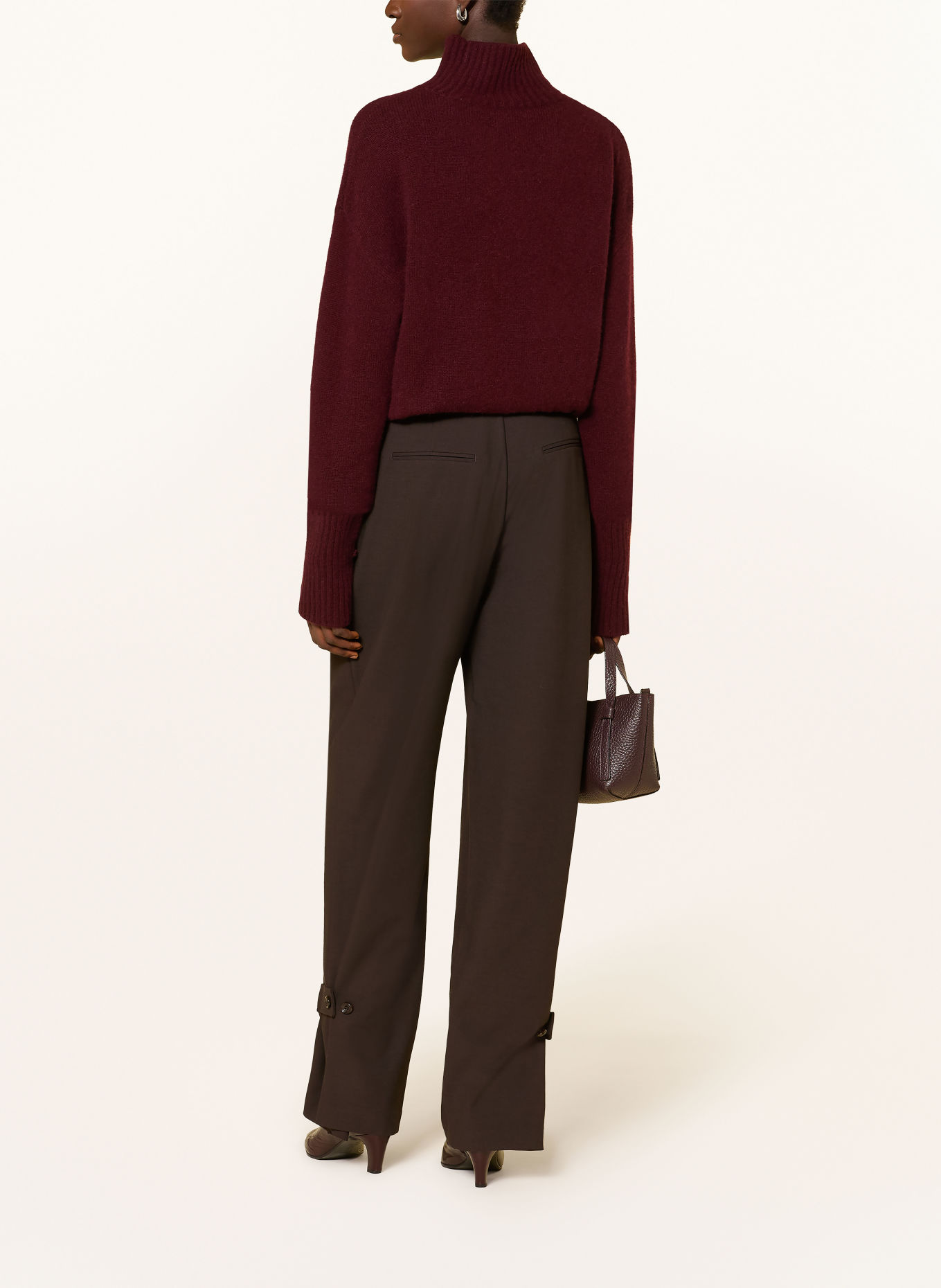 GUESS Knitted bodysuit with cashmere: DARK RED