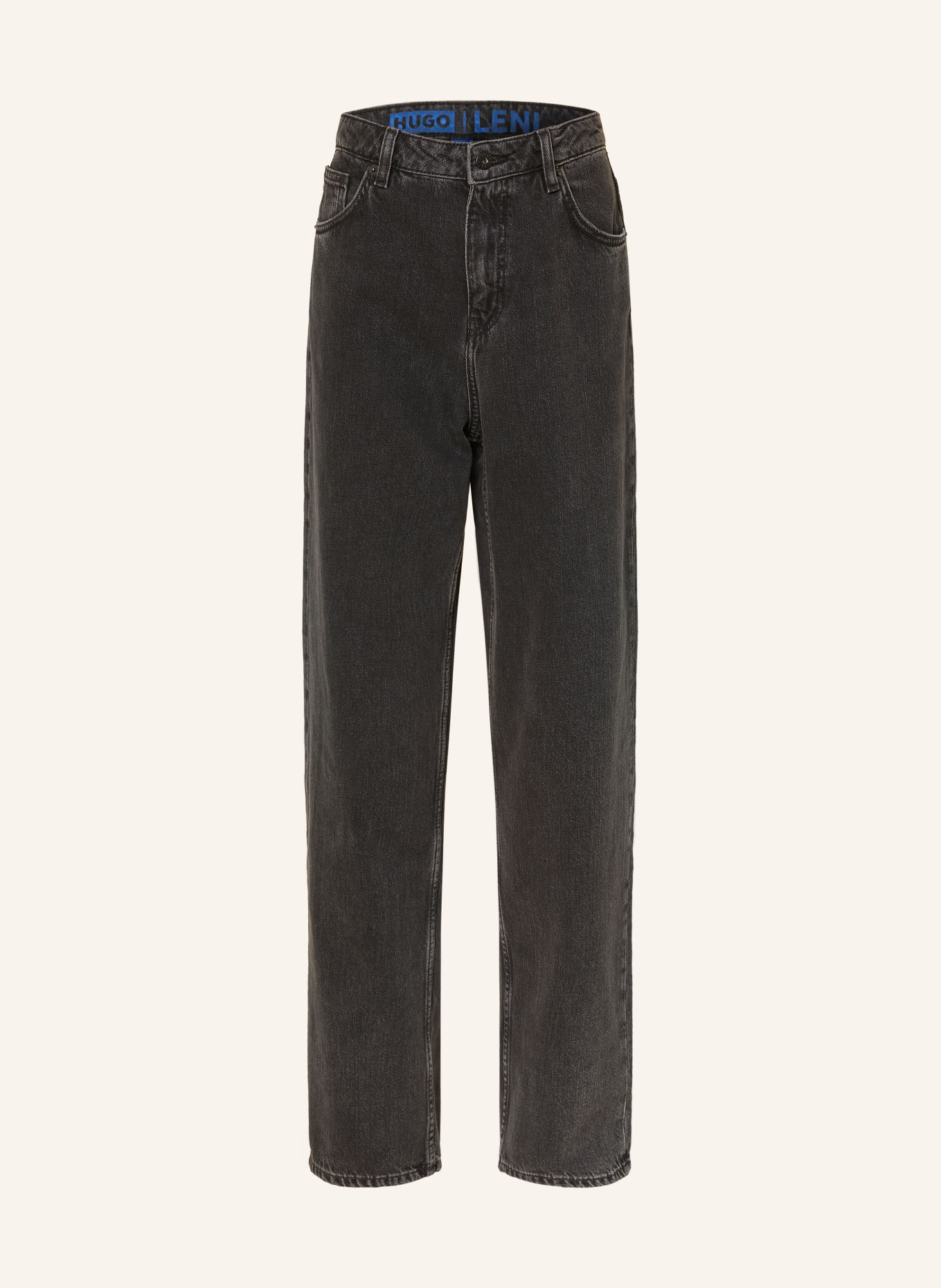 HUGO Jeansy straight LENI: 004 BLACK
