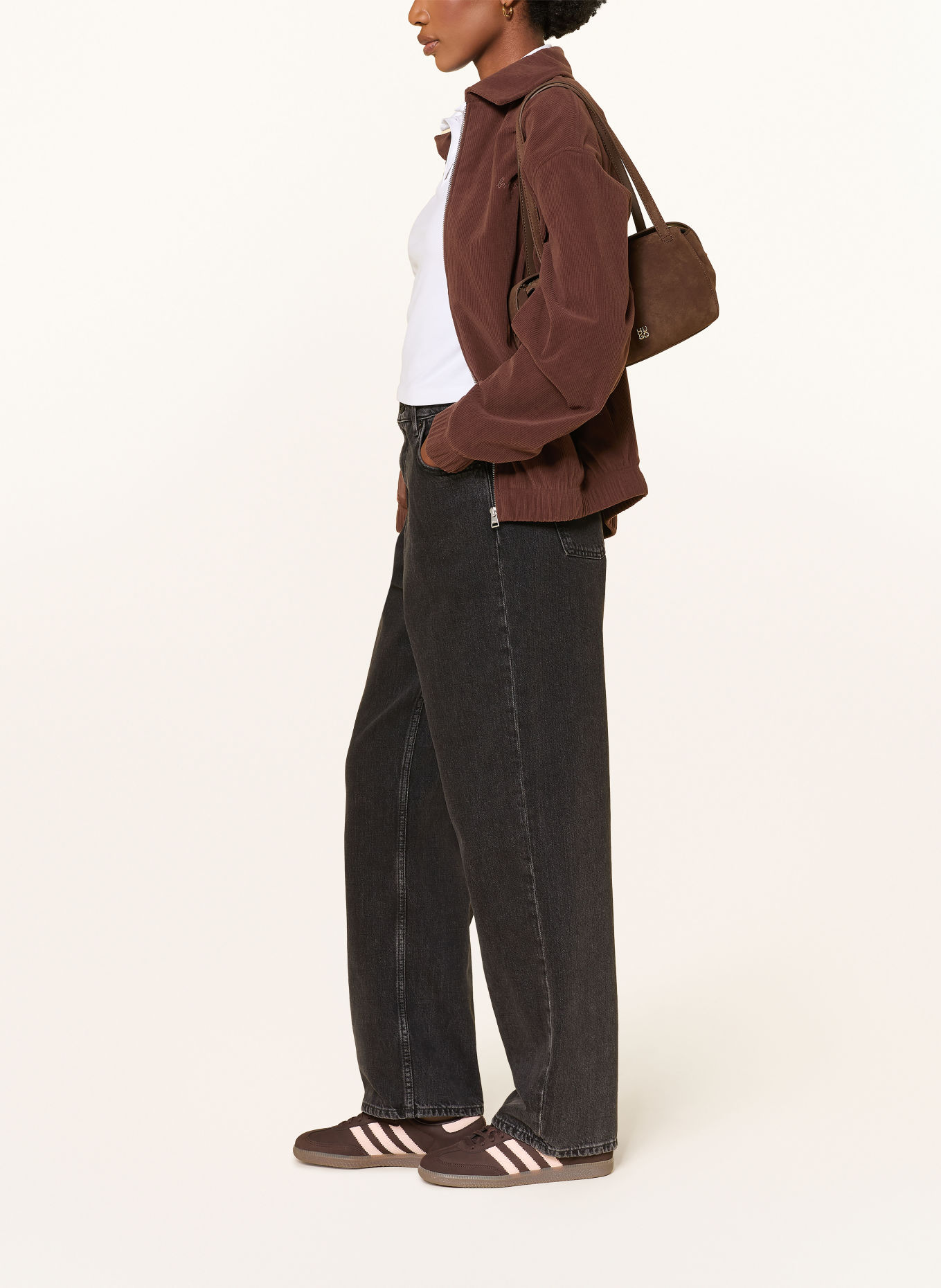 HUGO Jeansy straight LENI: 004 BLACK