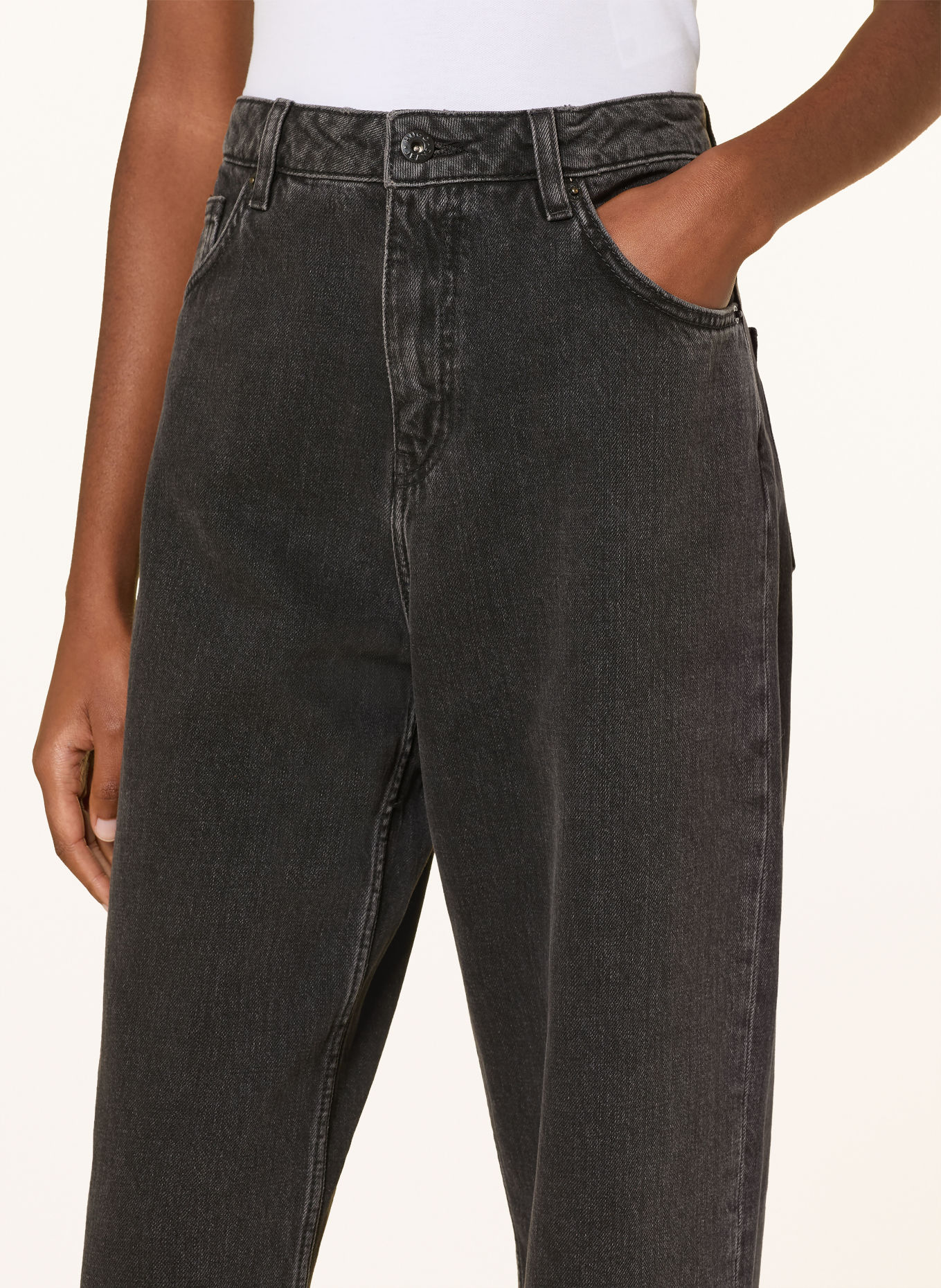 HUGO Jeansy straight LENI: 004 BLACK