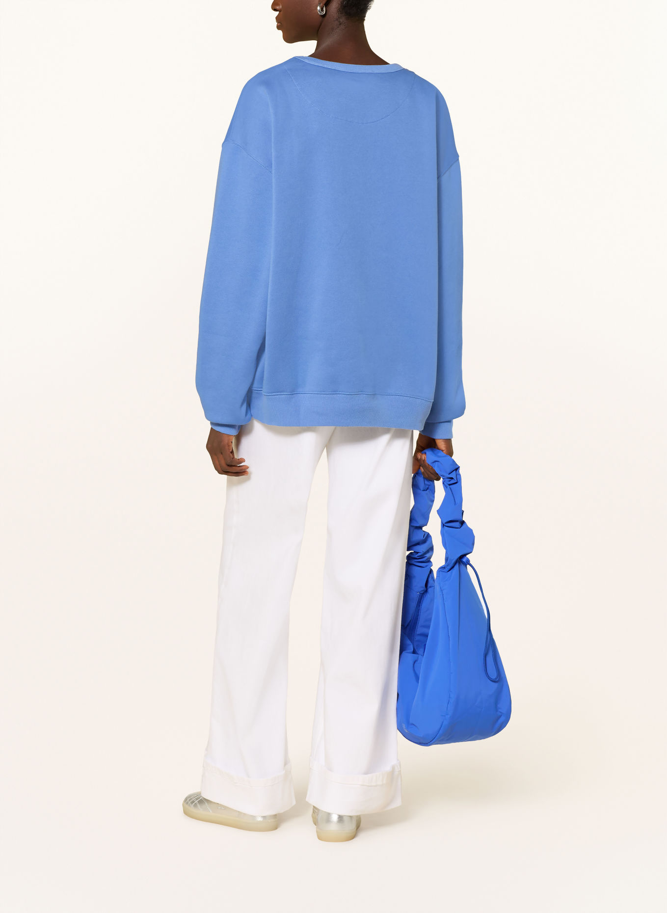 10DAYS Sweatshirt: BLEU / BLANC