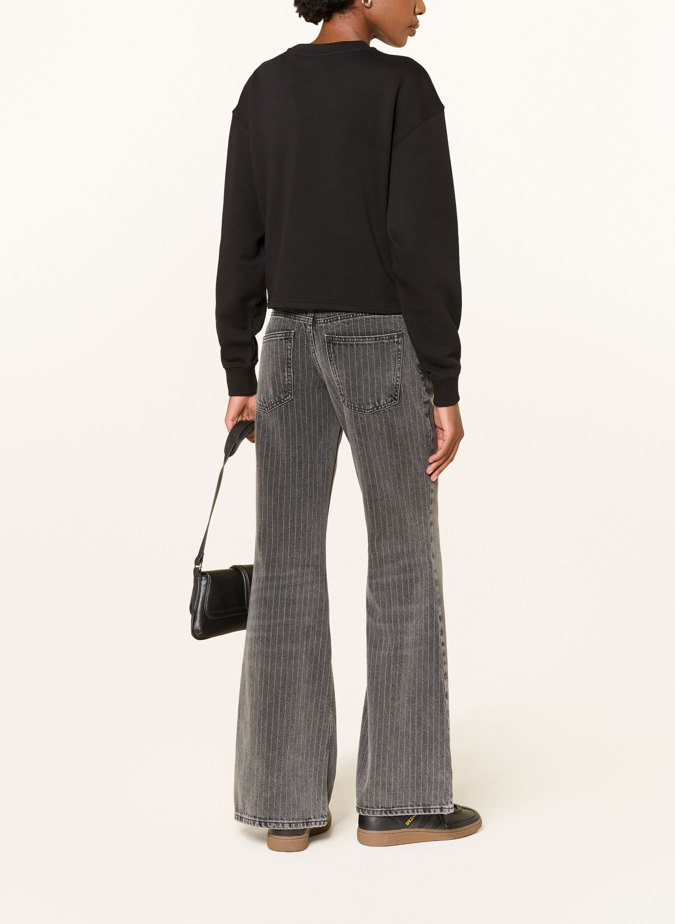 HUGO Sweatshirt DAMASWEE: ZWART / WIT