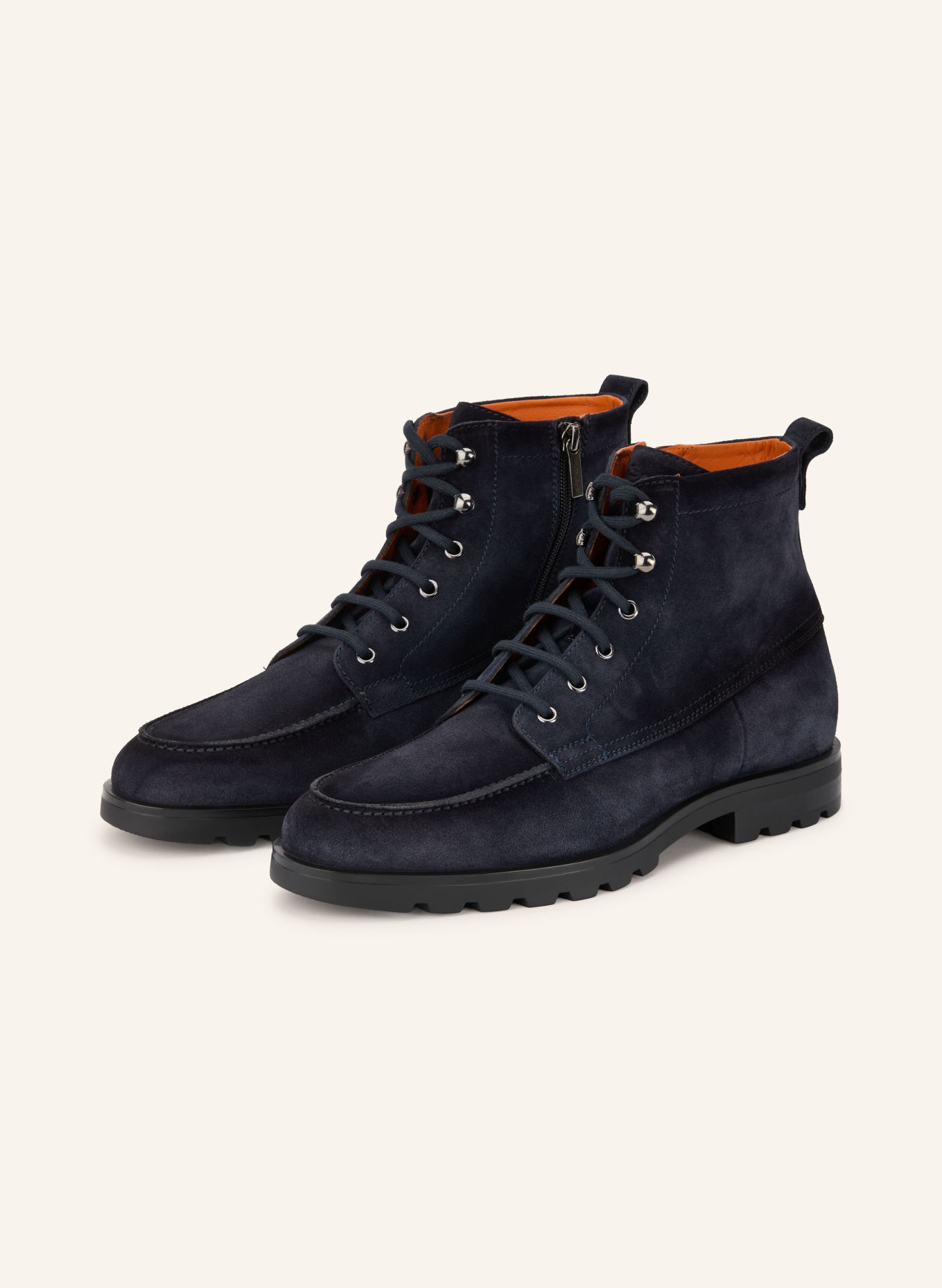 Santoni Boots à lacets FLAIR: BLEU FONCÉ