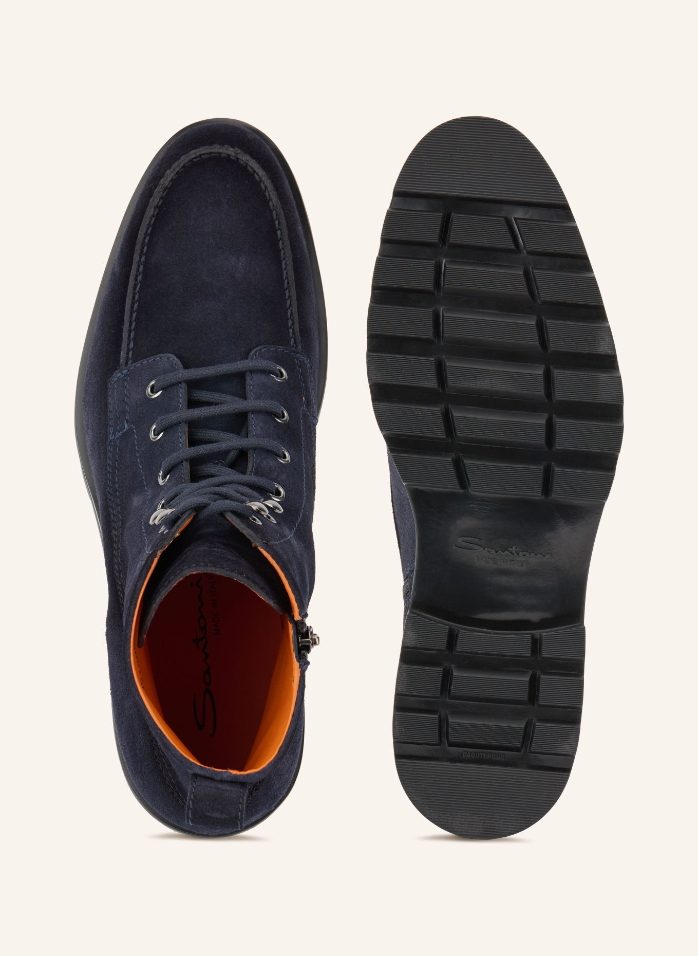 Santoni Boots à lacets FLAIR: BLEU FONCÉ