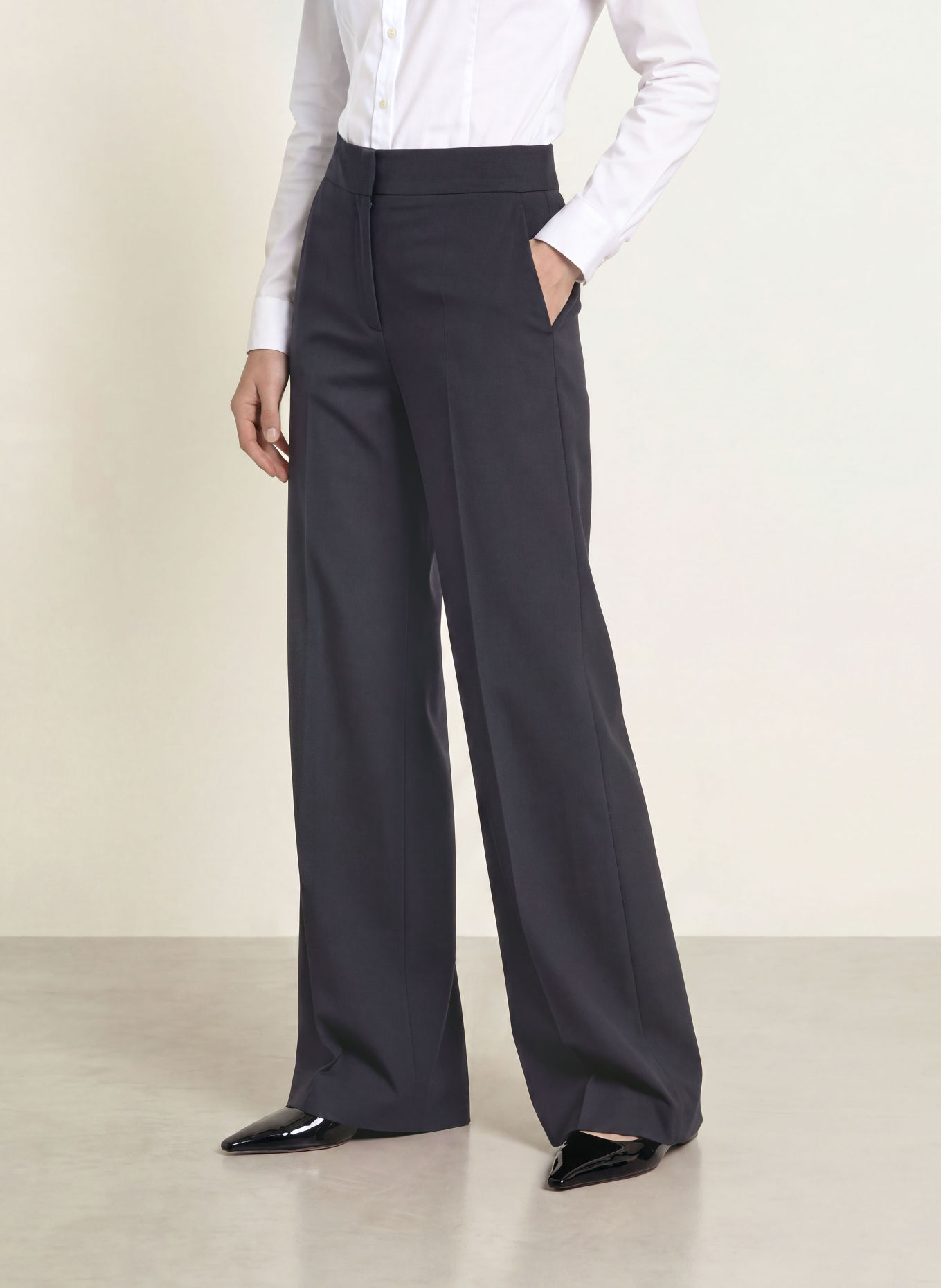 HUGO Marlenehose HIMIA: DUNKELBLAU