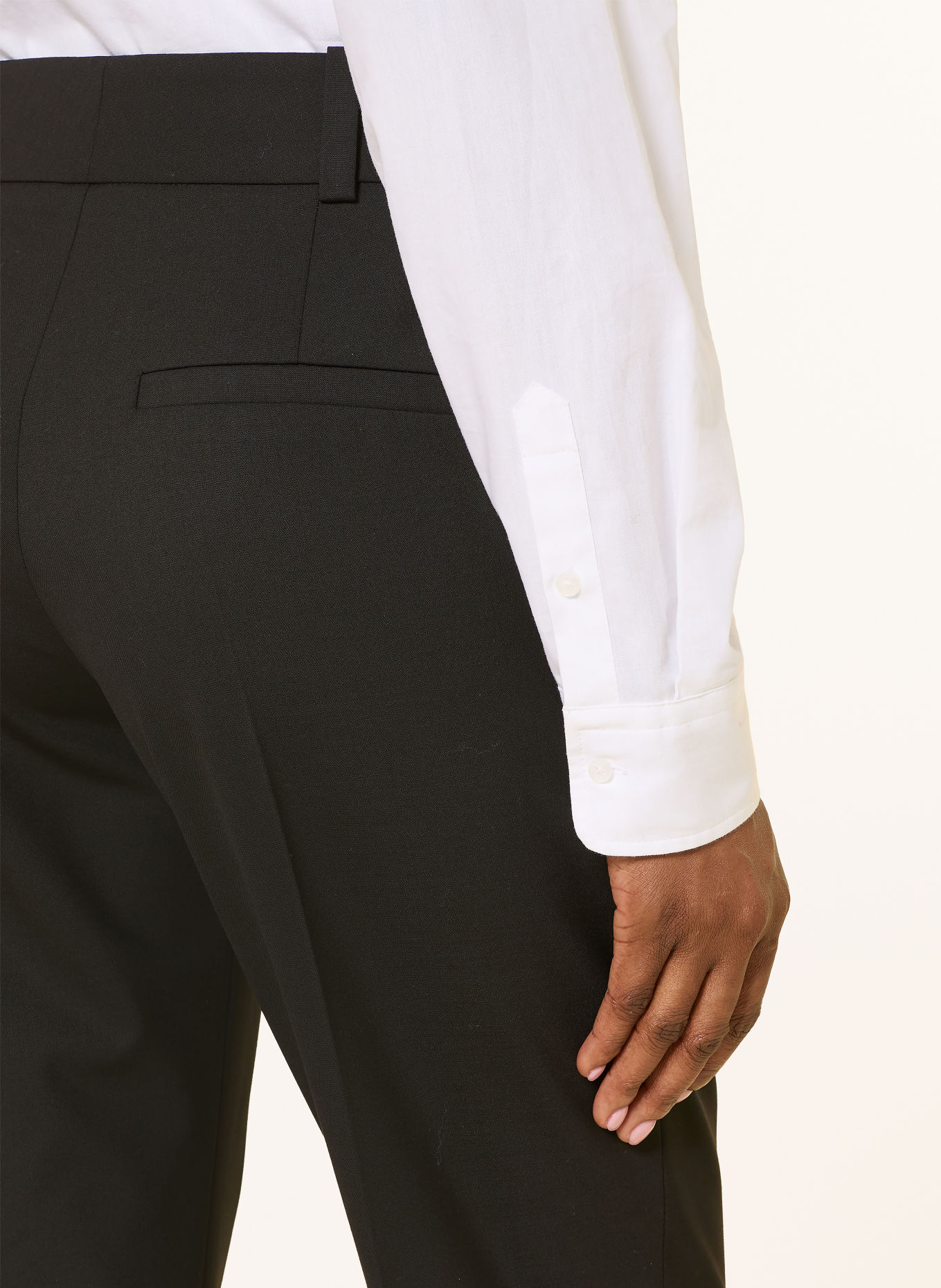 HUGO HETANA Trousers: BLACK