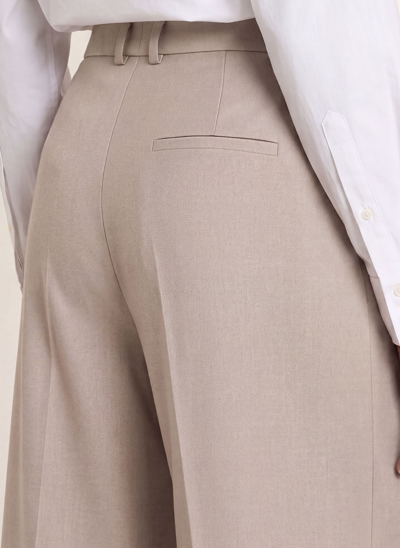 SEDUCTIVE AMALYA Wide-leg trousers: TAUPE