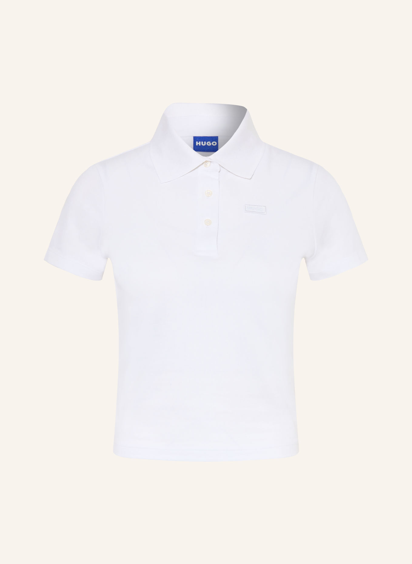 HUGO Piqué-poloshirt DAPOLETTE: WIT