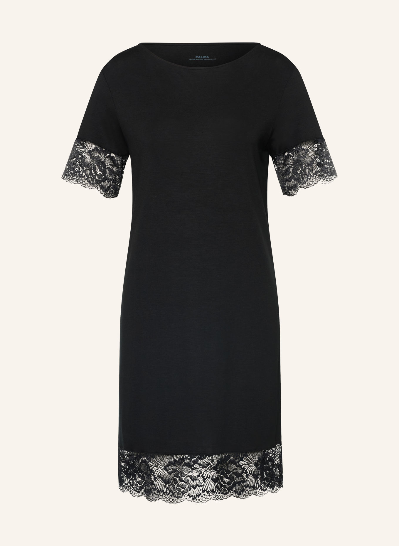 CALIDA Chemise de nuit ELEGANT DREAMS: NOIR