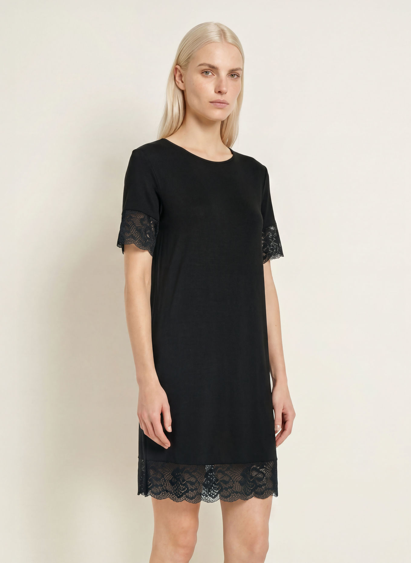 CALIDA Chemise de nuit ELEGANT DREAMS: NOIR