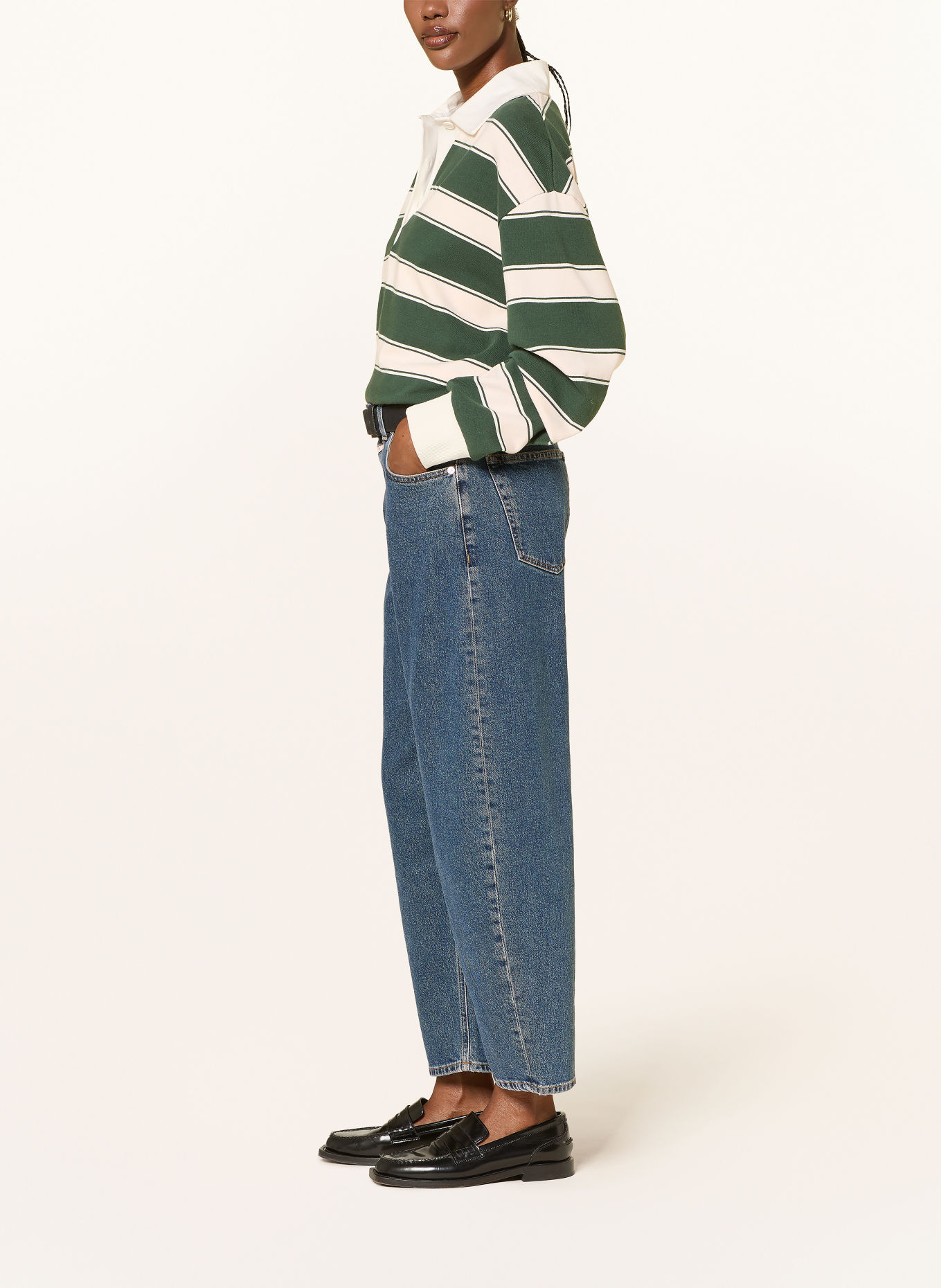 CLOSED Jean barrel JAZZIE: MBL MID BLUE