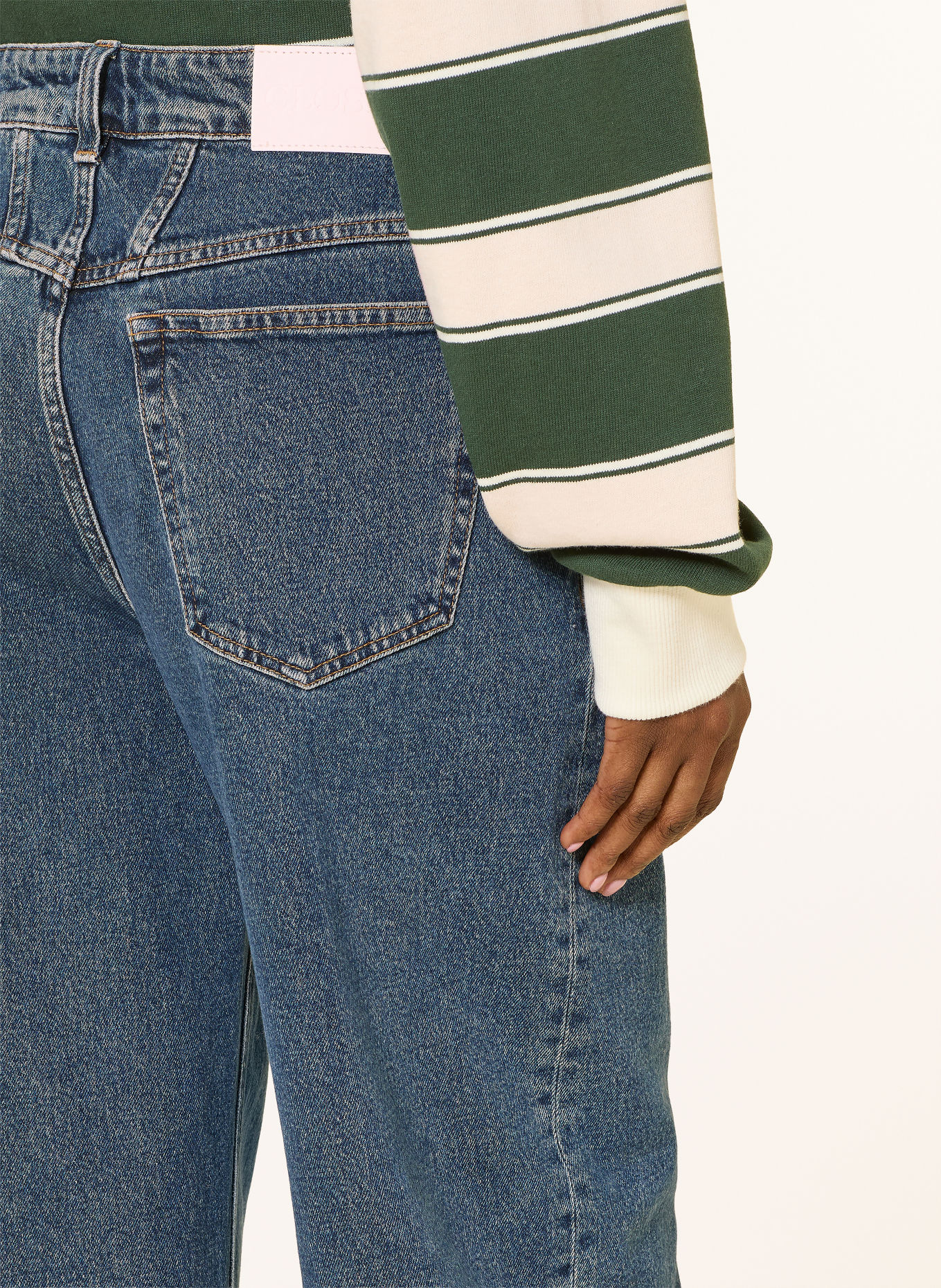CLOSED Jean barrel JAZZIE: MBL MID BLUE