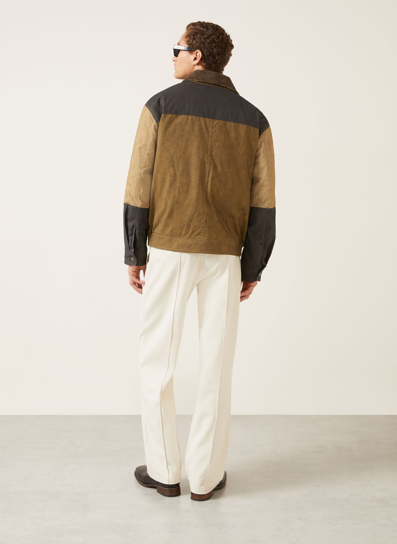 ISABEL MARANT TORES Bomber jacket: KHAKI / DARK BROWN