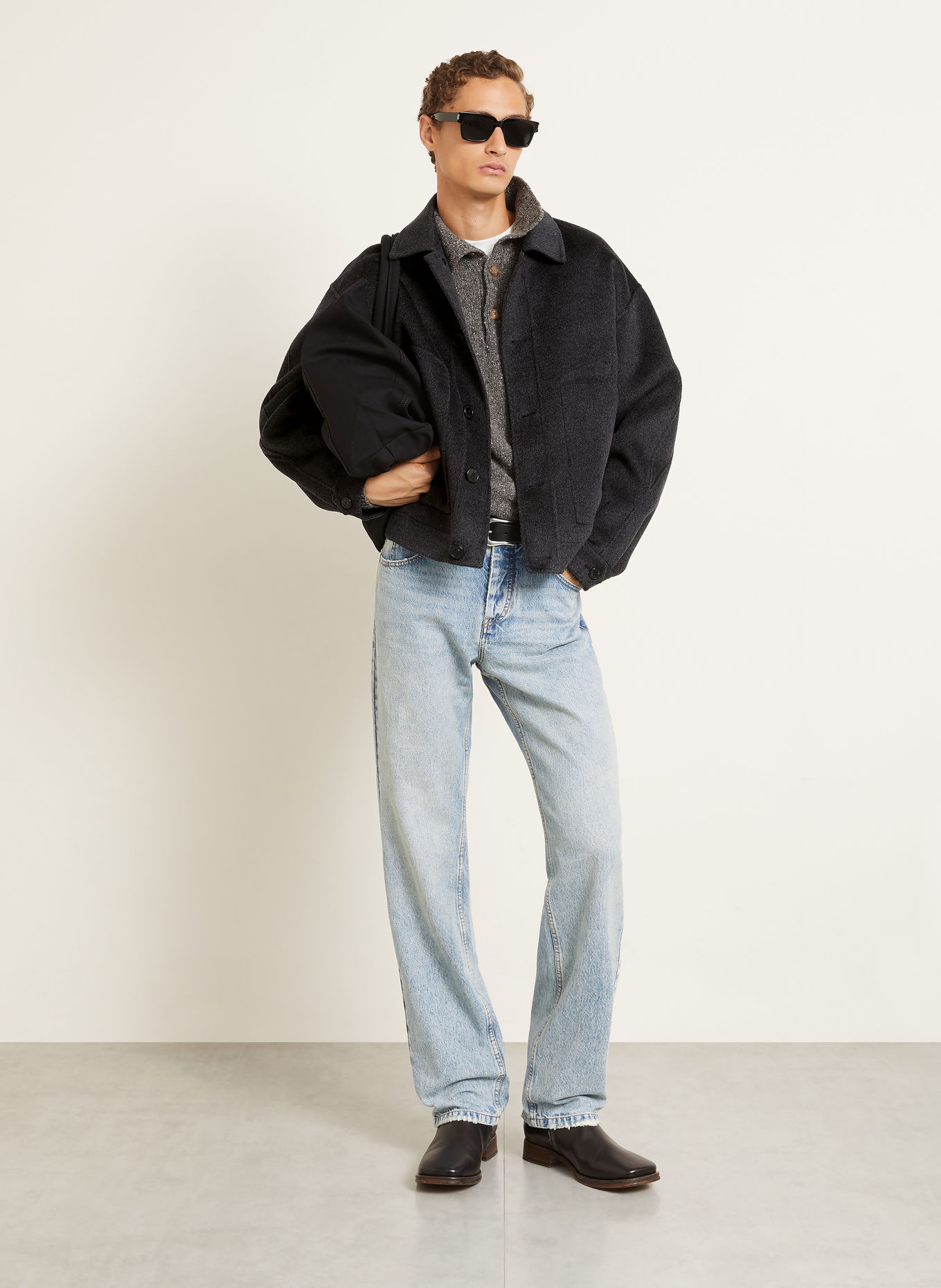 ISABEL MARANT Blouson CASPER: DONKERGRIJS