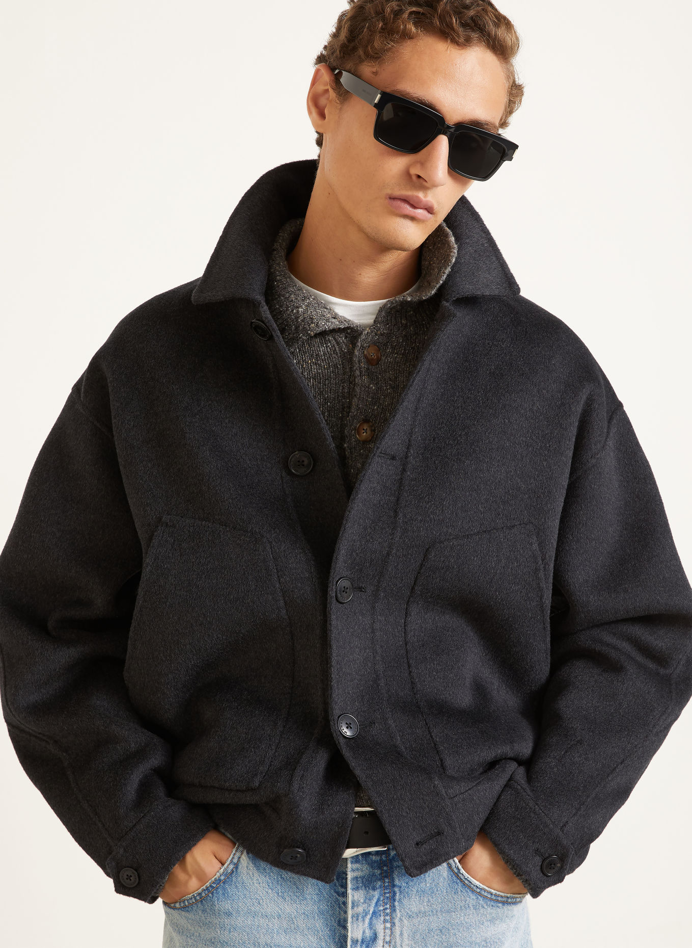 ISABEL MARANT Blouson CASPER: DONKERGRIJS