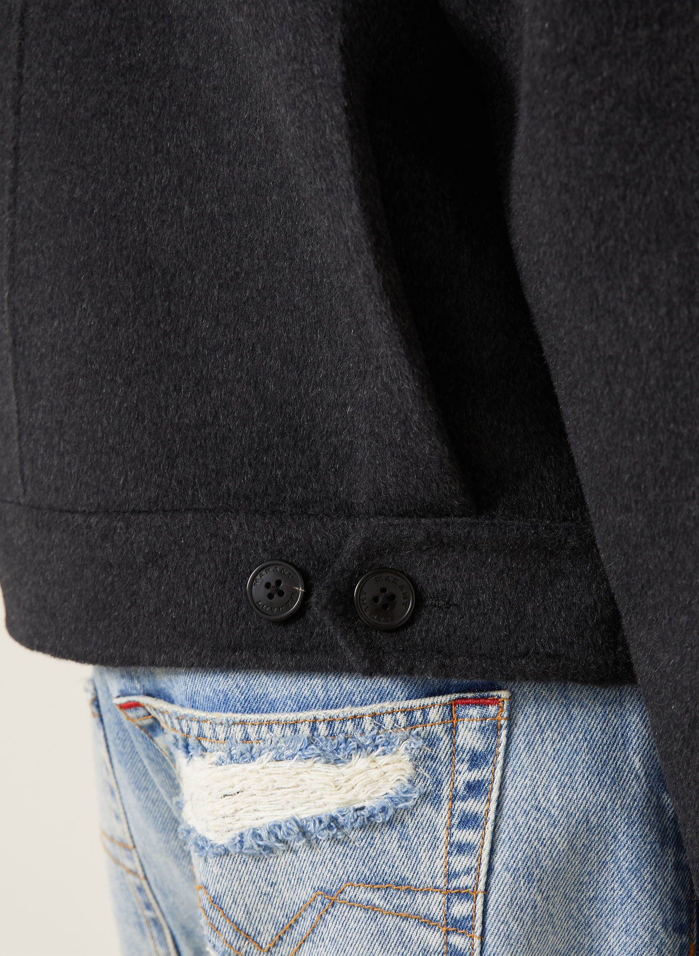 ISABEL MARANT Blouson CASPER: DONKERGRIJS