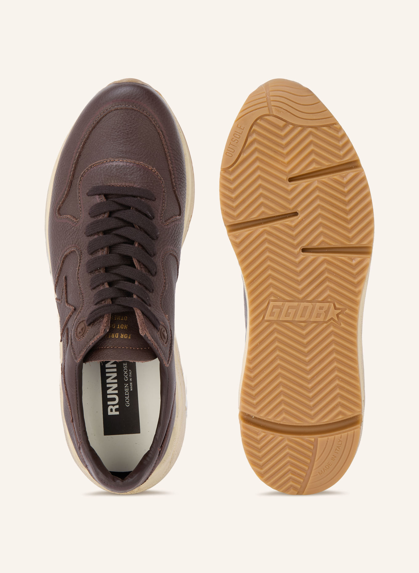GOLDEN GOOSE Sneaker RUNNING SOLE: DUNKELBRAUN