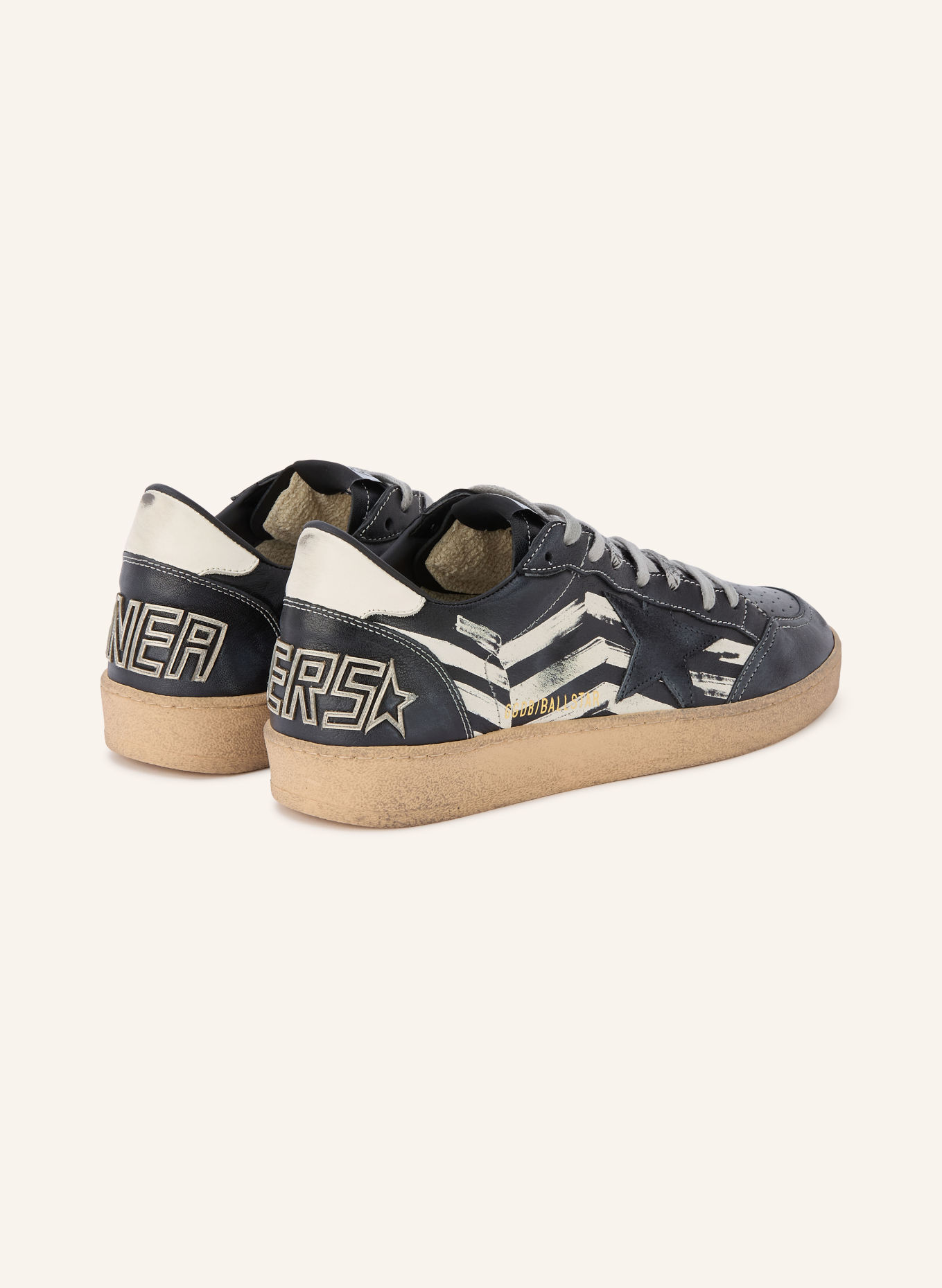 GOLDEN GOOSE Sneaker BALL STAR: SCHWARZ / WEISS