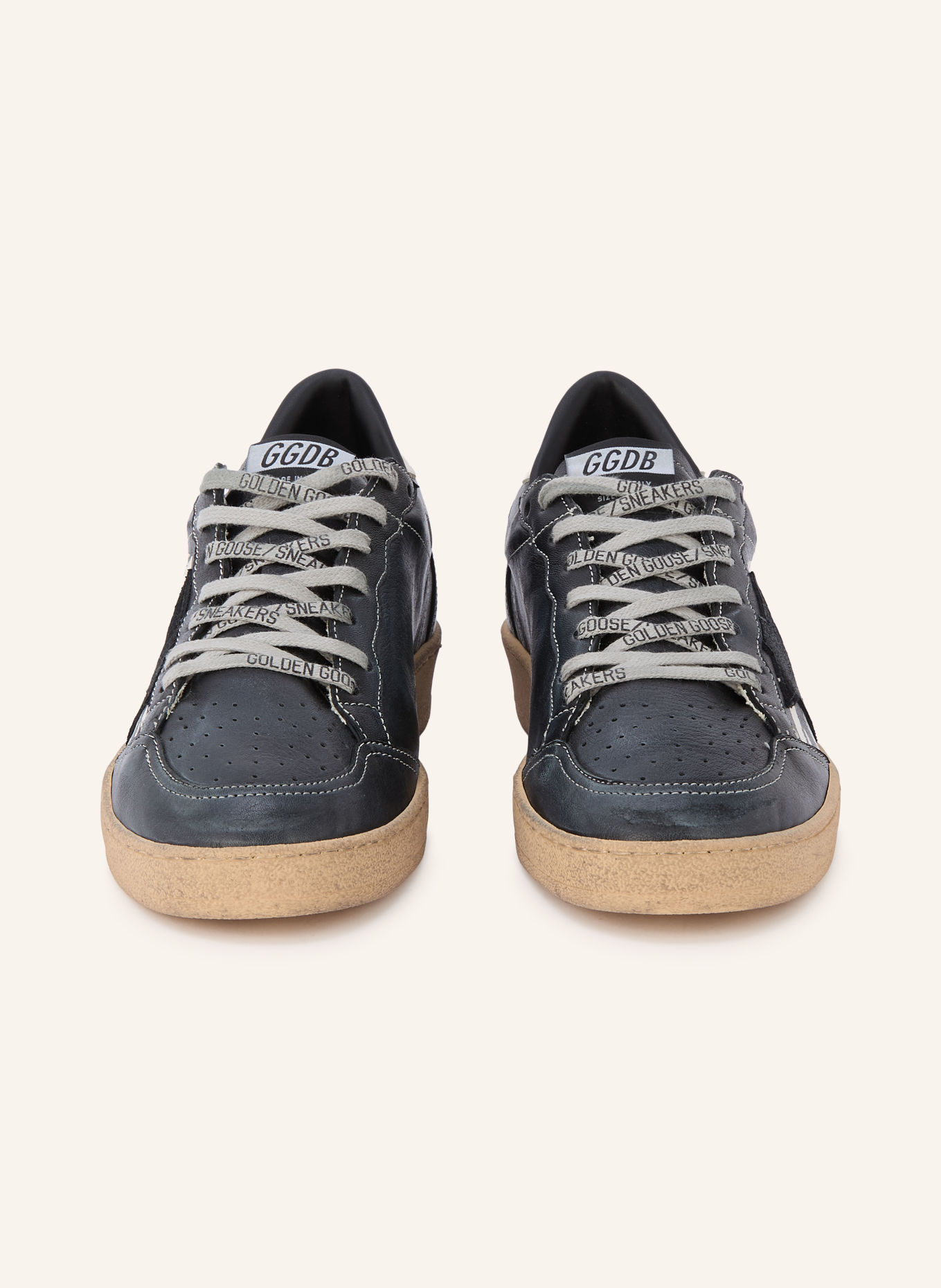 GOLDEN GOOSE Sneaker BALL STAR: SCHWARZ / WEISS