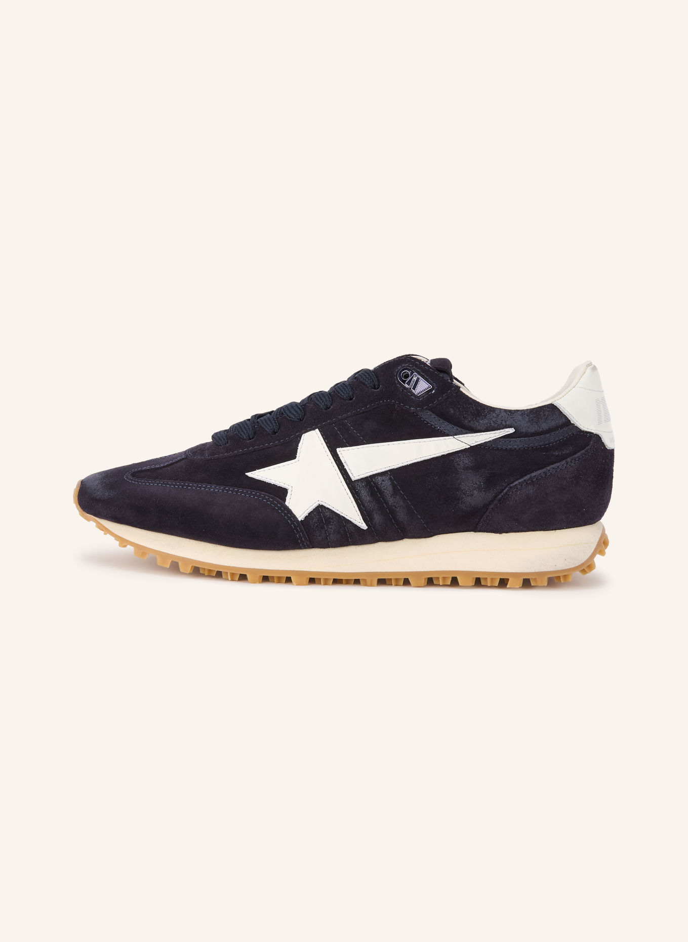 GOLDEN GOOSE Sneaker RUNNING MARATHON: DUNKELBLAU / ECRU