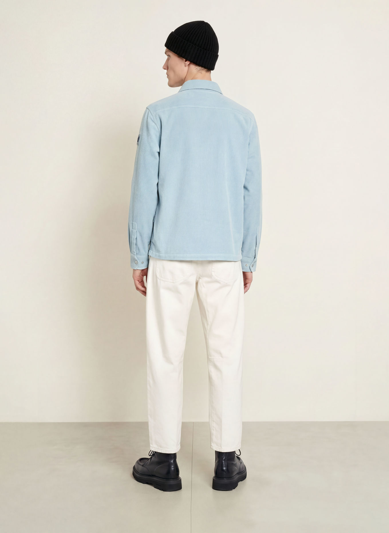 BELSTAFF Cord-Overjacket VALVE: HELLBLAU