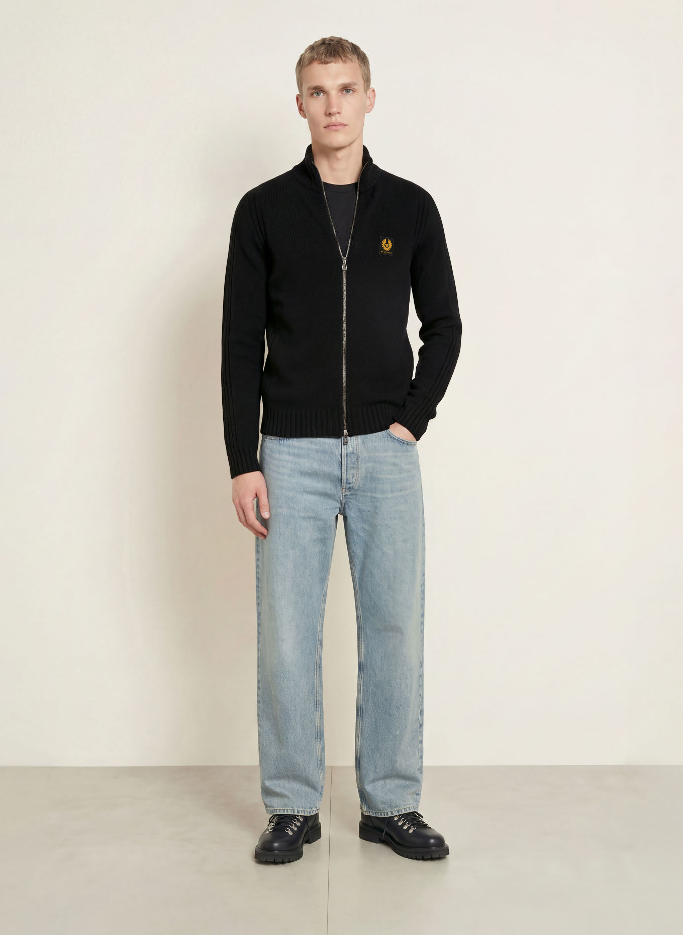 BELSTAFF Strickjacke WATCH: SCHWARZ