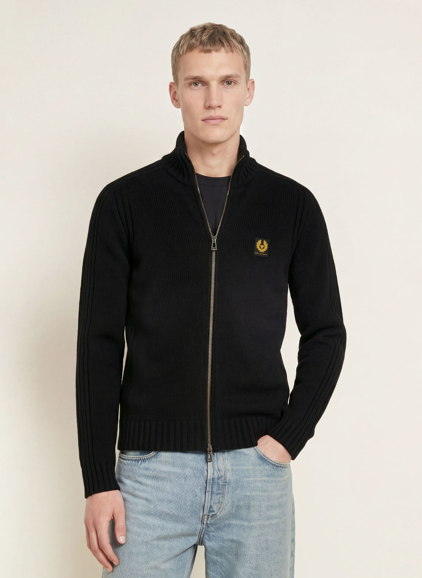 BELSTAFF Strickjacke WATCH: SCHWARZ