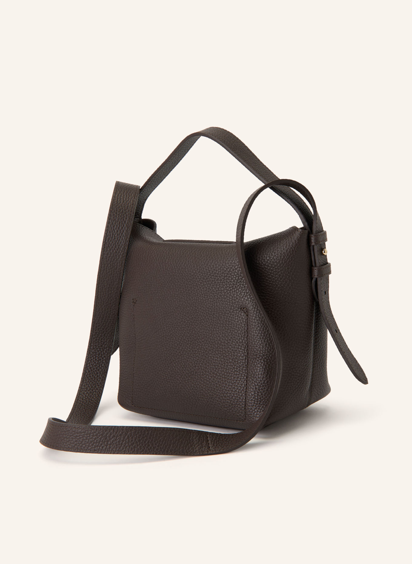 LONGCHAMP Umhängetasche LE CADENCE SMALL: DUNKELBRAUN / GOLD