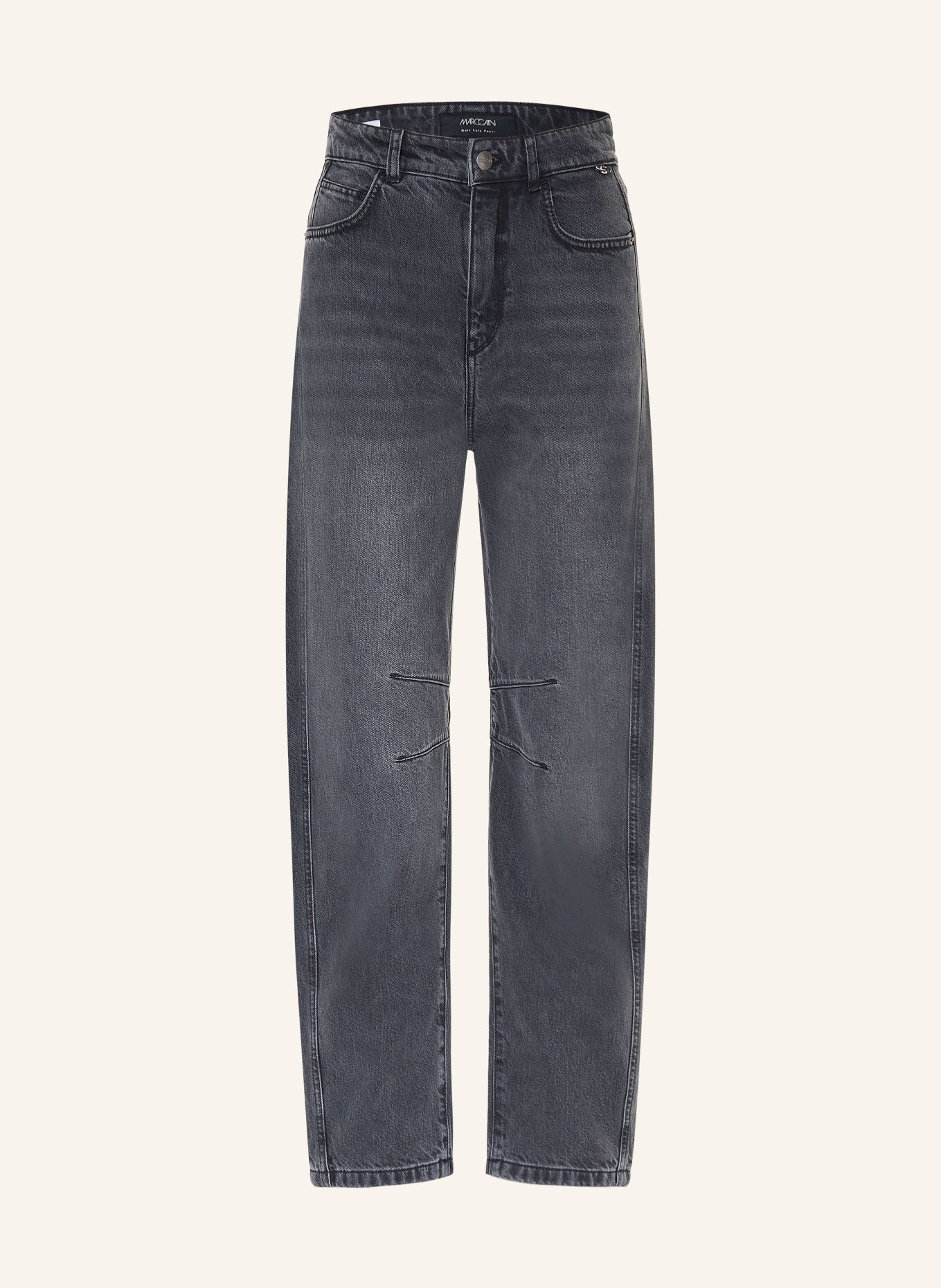 MARC CAIN RUMA Barrel-leg jeans: 880 anthrazit
