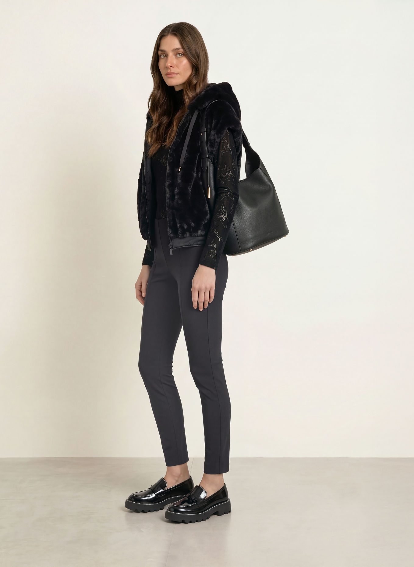 MARC CAIN Leggings SOFIA: 900 black new