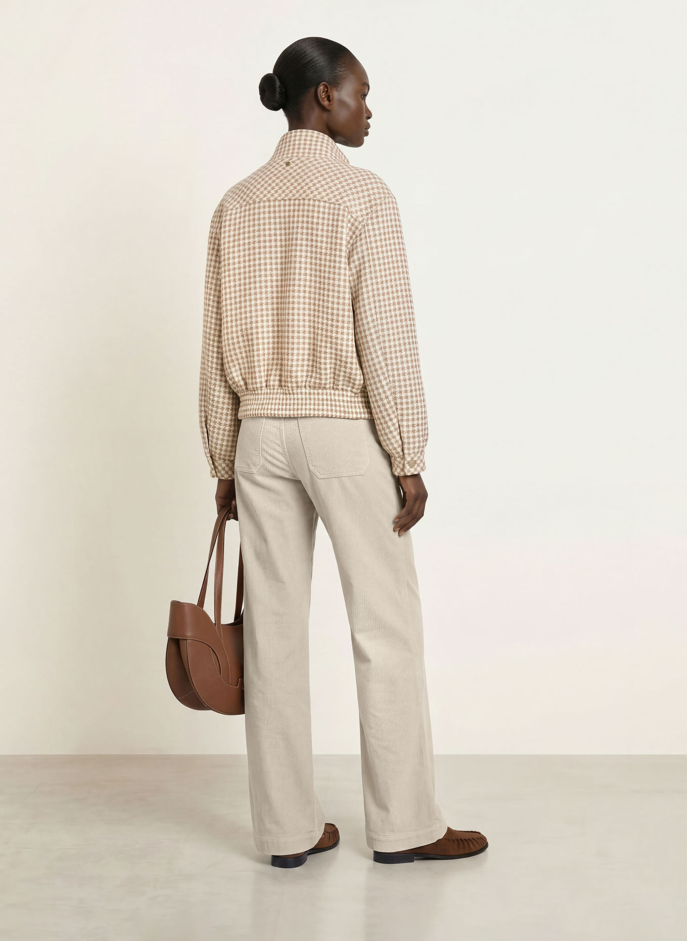 MARC CAIN Marlene-byxor WARRI i corduroy: 182 smoke