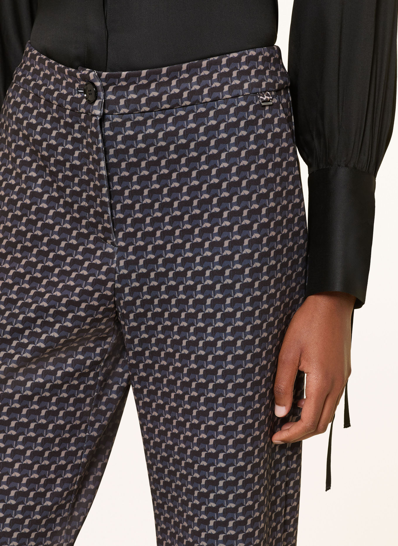 MARC CAIN Spodnie z jerseyu RENTON: 394 navy