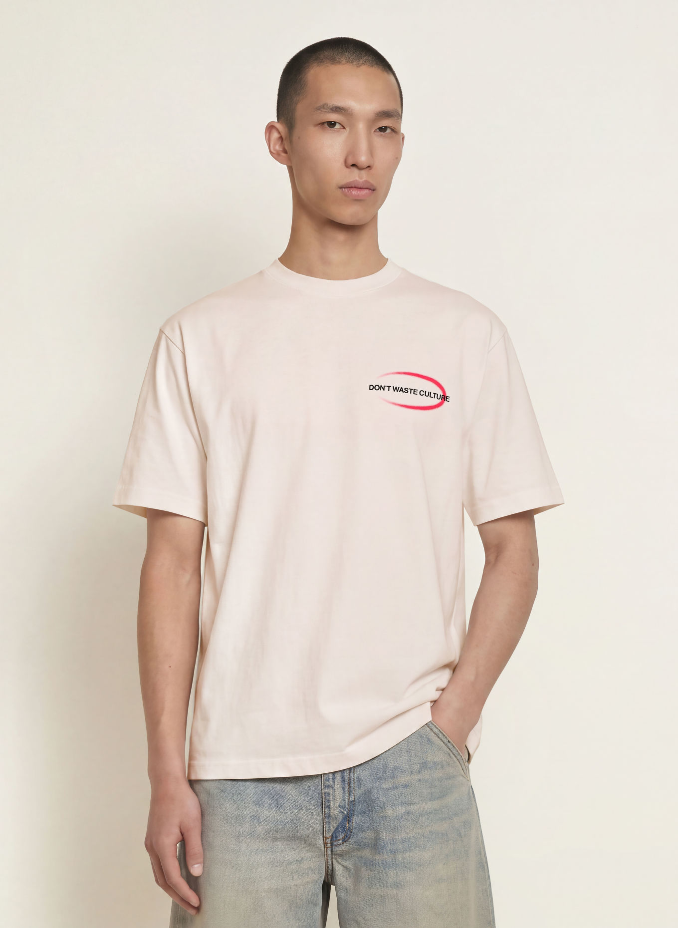 don't waste culture T-Shirt LIRA: WEISS