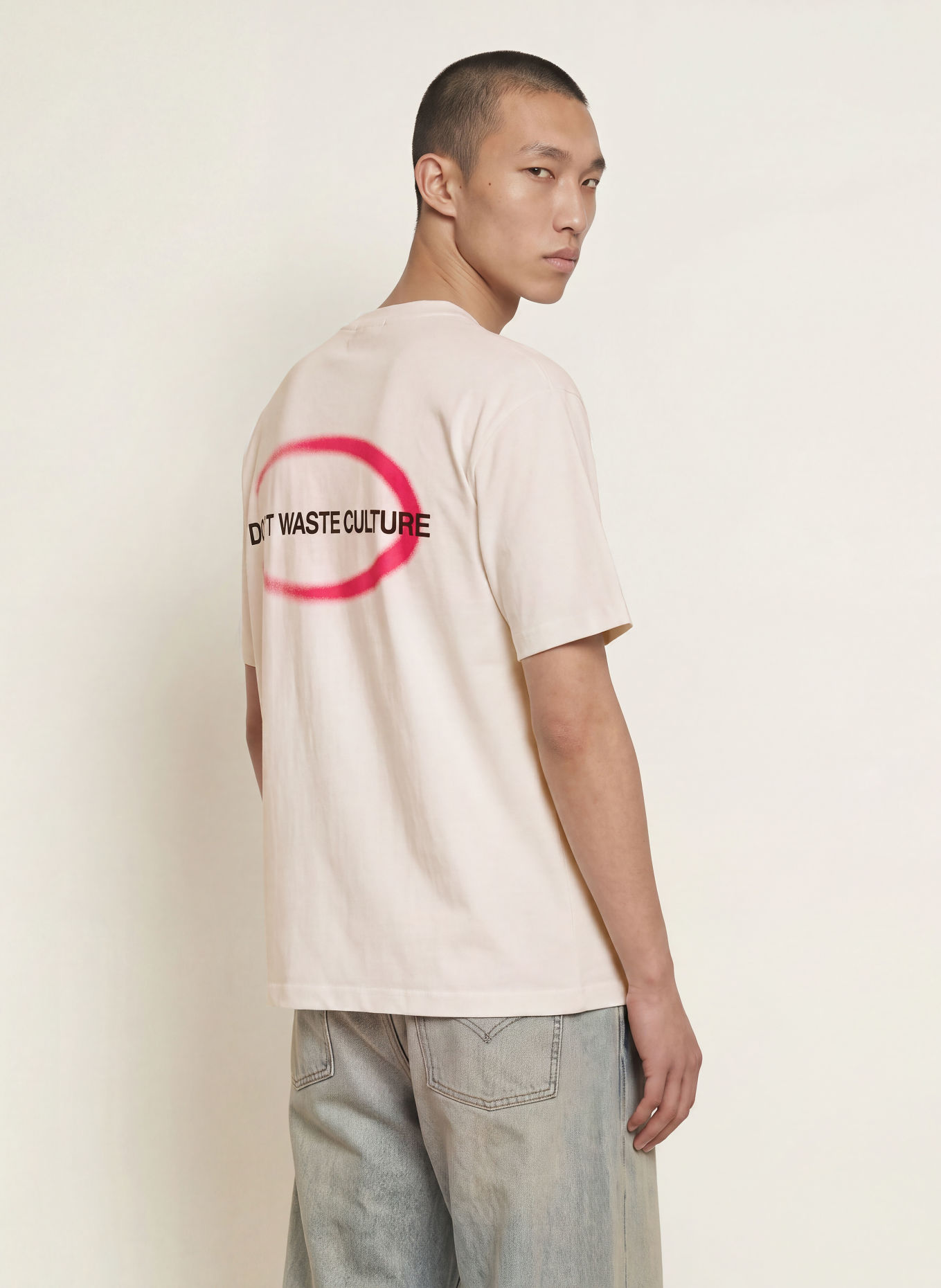 don't waste culture T-Shirt LIRA: WEISS
